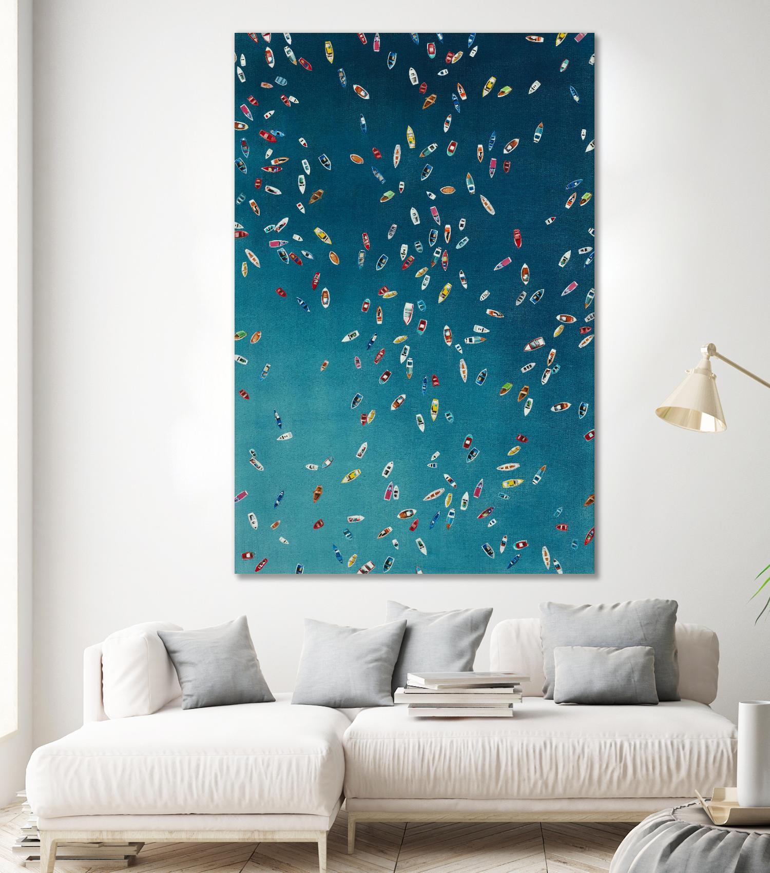 A Summer To Gather by Daleno Art on GIANT ART - red abstract costal