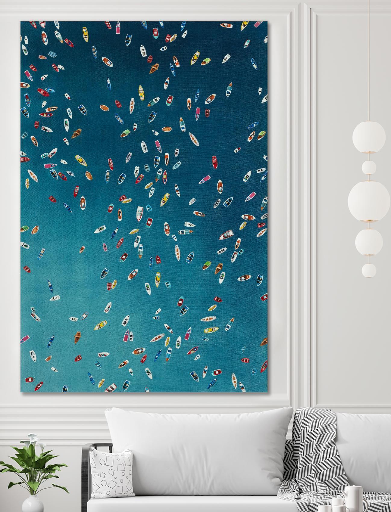 A Summer To Gather by Daleno Art on GIANT ART - red abstract costal