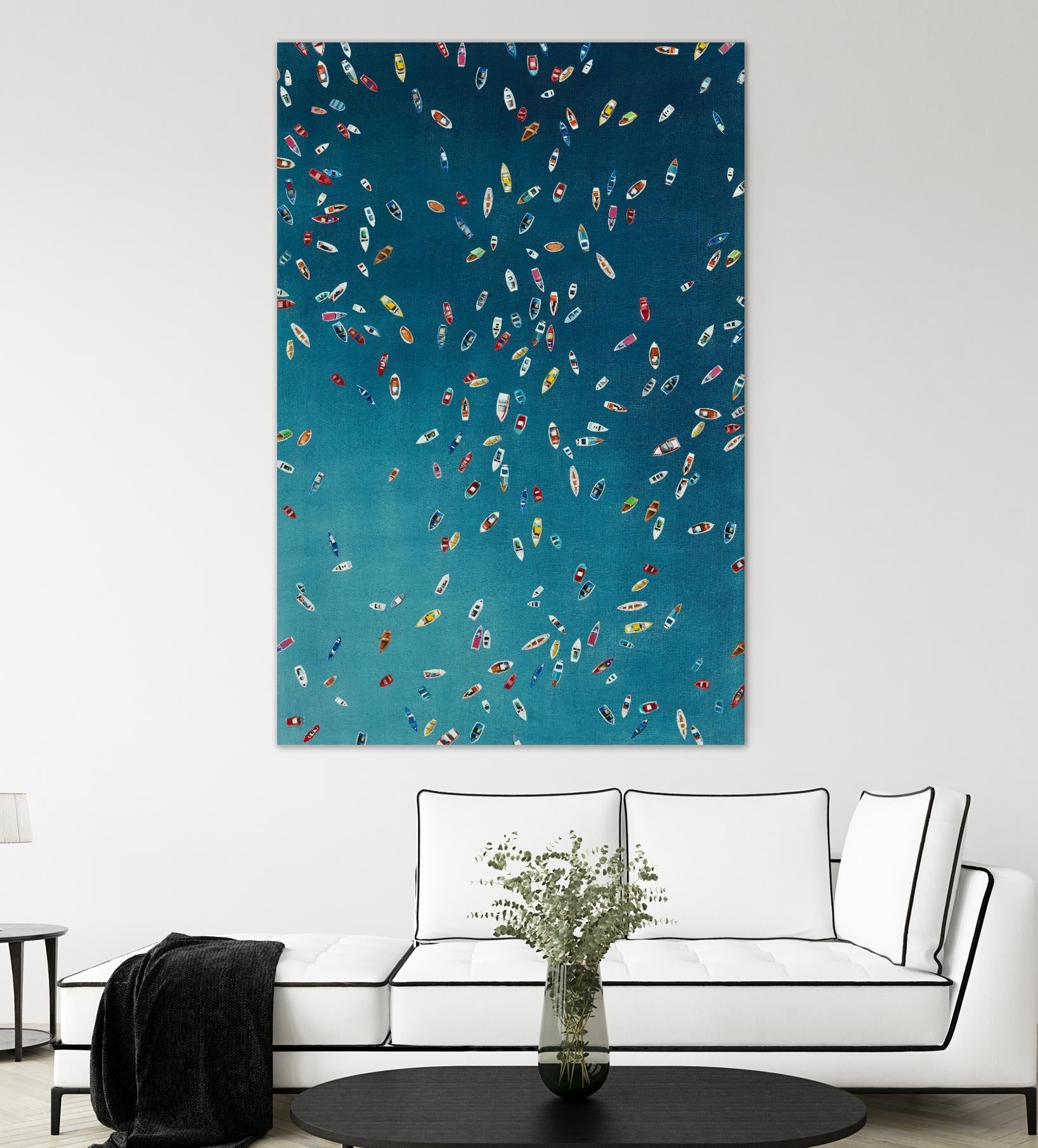 A Summer To Gather by Daleno Art on GIANT ART - red abstract costal