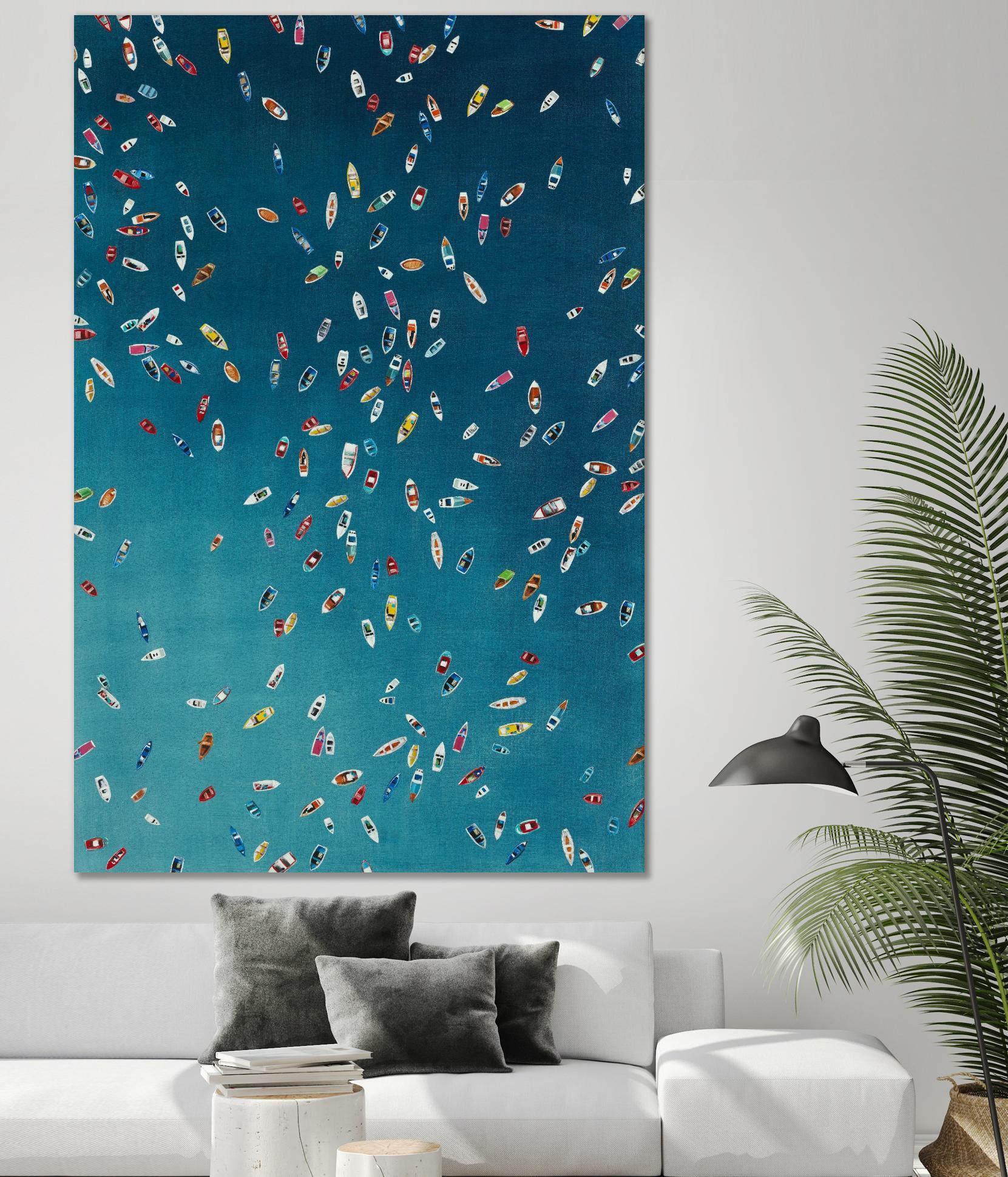 A Summer To Gather by Daleno Art on GIANT ART - red abstract costal