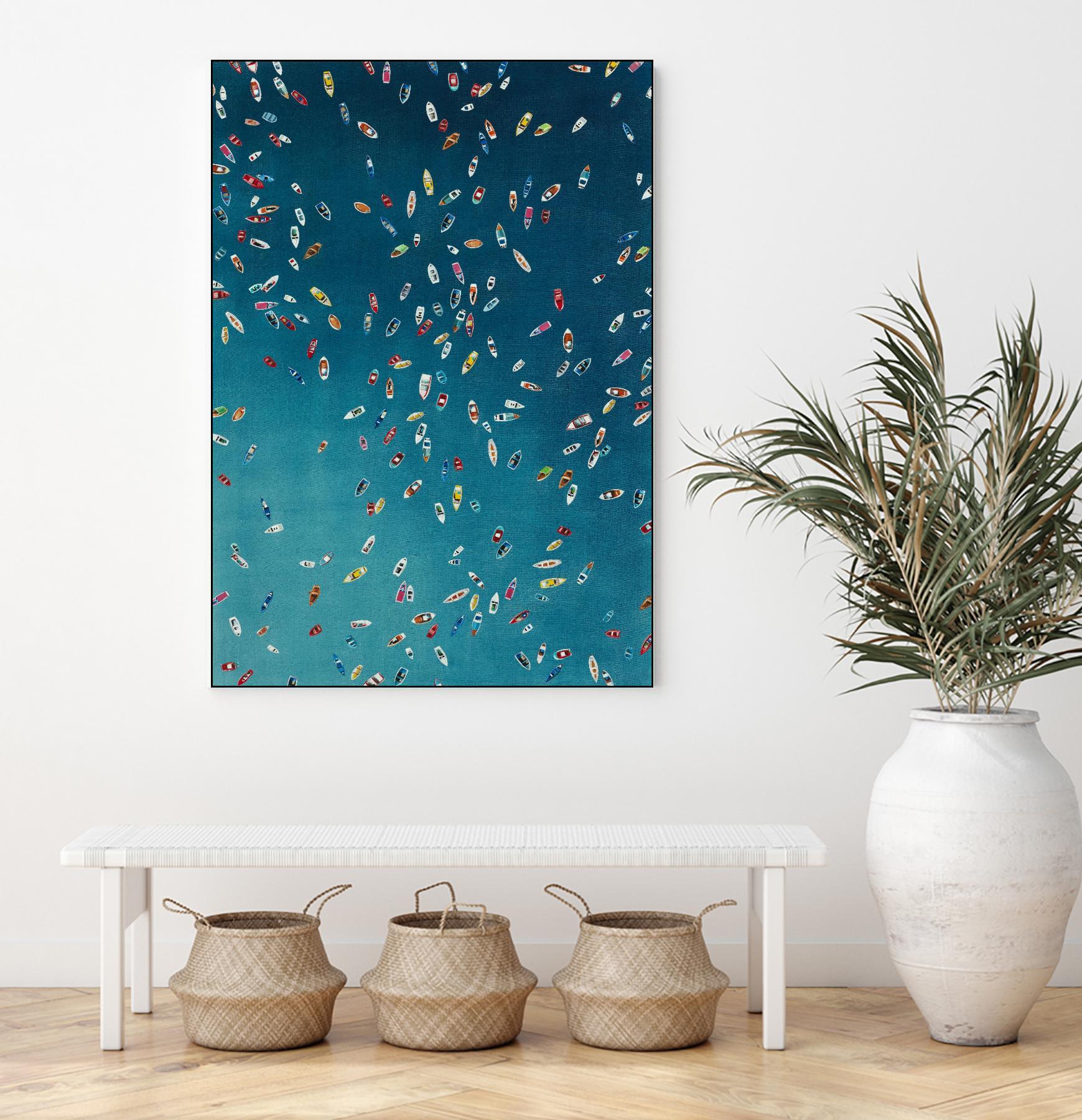 A Summer To Gather by Daleno Art on GIANT ART - red abstract costal