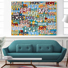 Its Time for Hope by Daleno Art on GIANT ART - red abstract writing