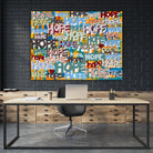 Its Time for Hope by Daleno Art on GIANT ART - red abstract writing