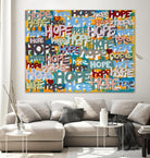 Its Time for Hope by Daleno Art on GIANT ART - red abstract writing