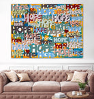 Its Time for Hope by Daleno Art on GIANT ART - red abstract writing