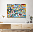 Its Time for Hope by Daleno Art on GIANT ART - red abstract writing