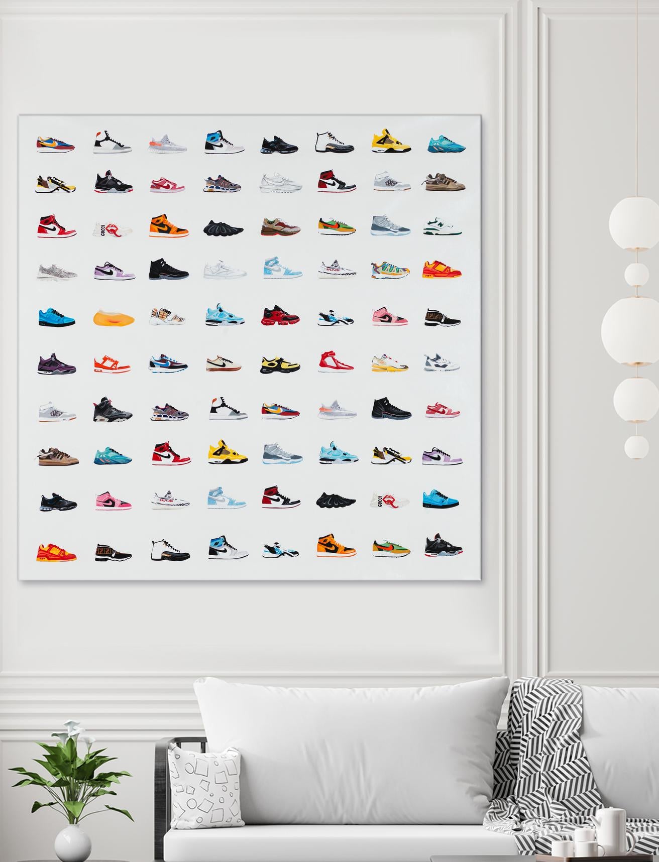 Life Is Short Buy The Shoes by Daleno Art on GIANT ART - orange digital pop