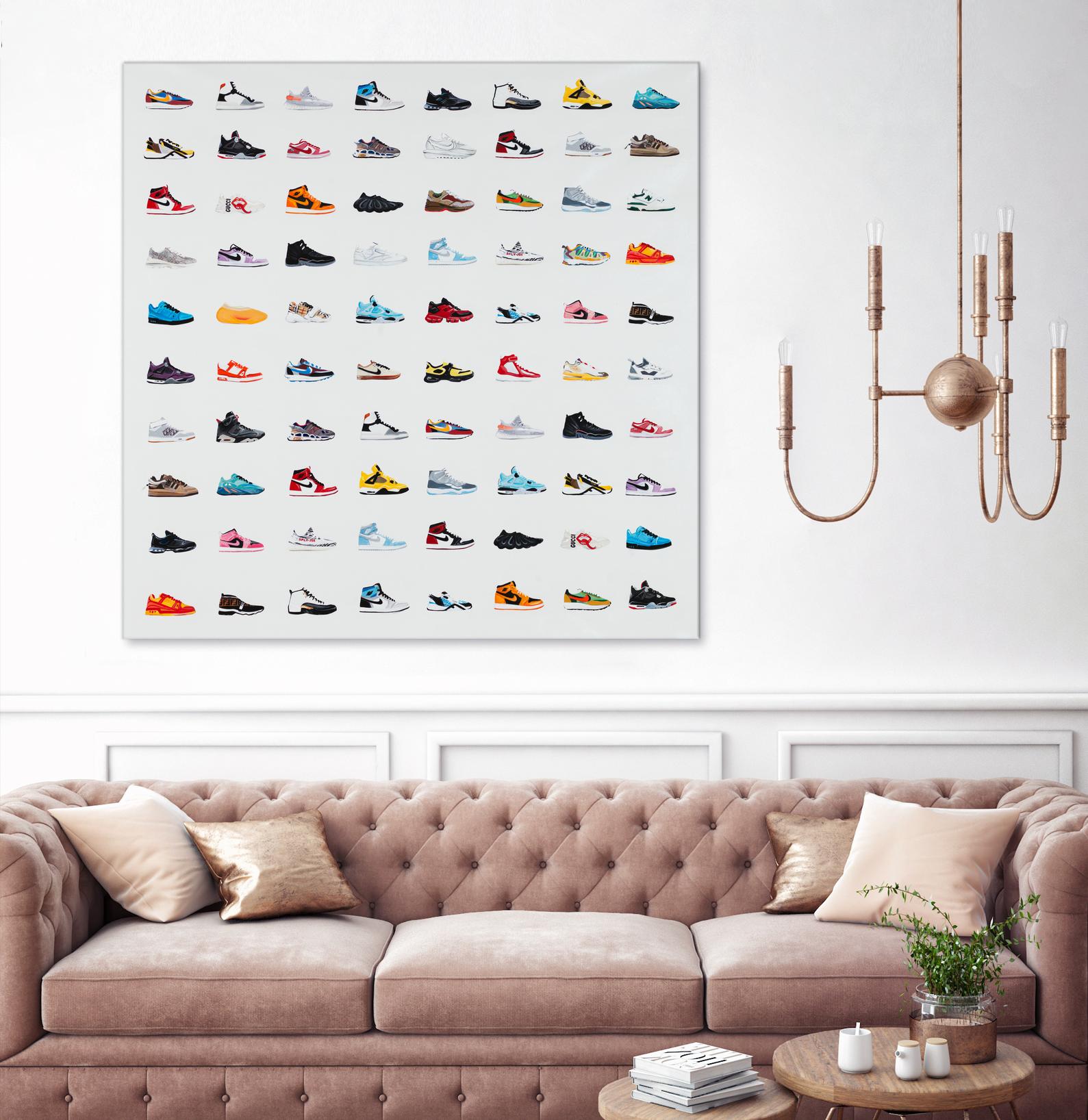 Life Is Short Buy The Shoes by Daleno Art on GIANT ART - orange digital pop