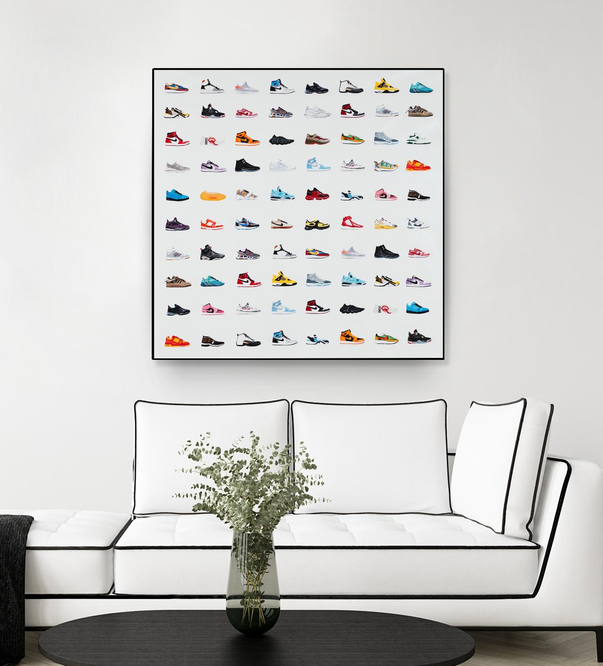 Life Is Short Buy The Shoes by Daleno Art on GIANT ART - orange digital pop