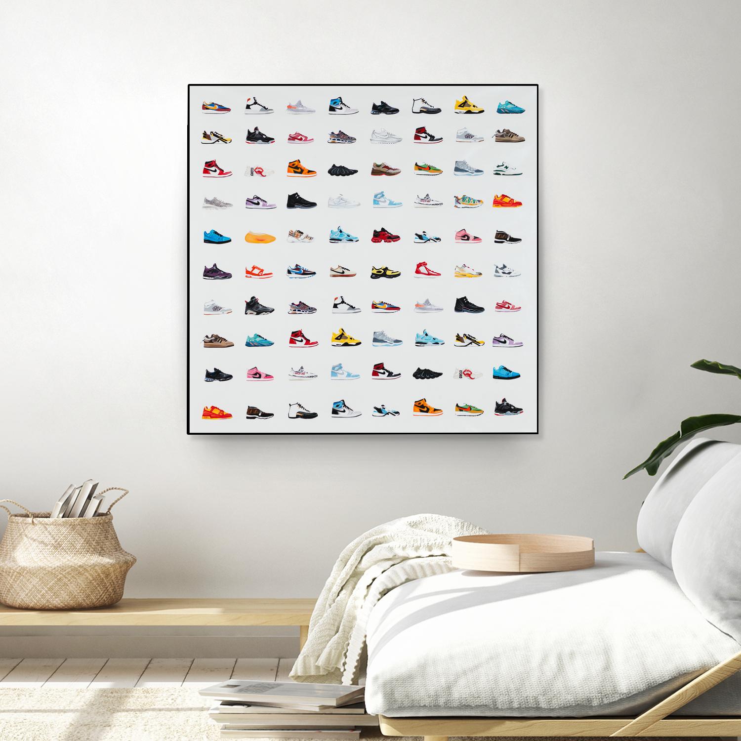 Life Is Short Buy The Shoes by Daleno Art on GIANT ART - orange digital pop