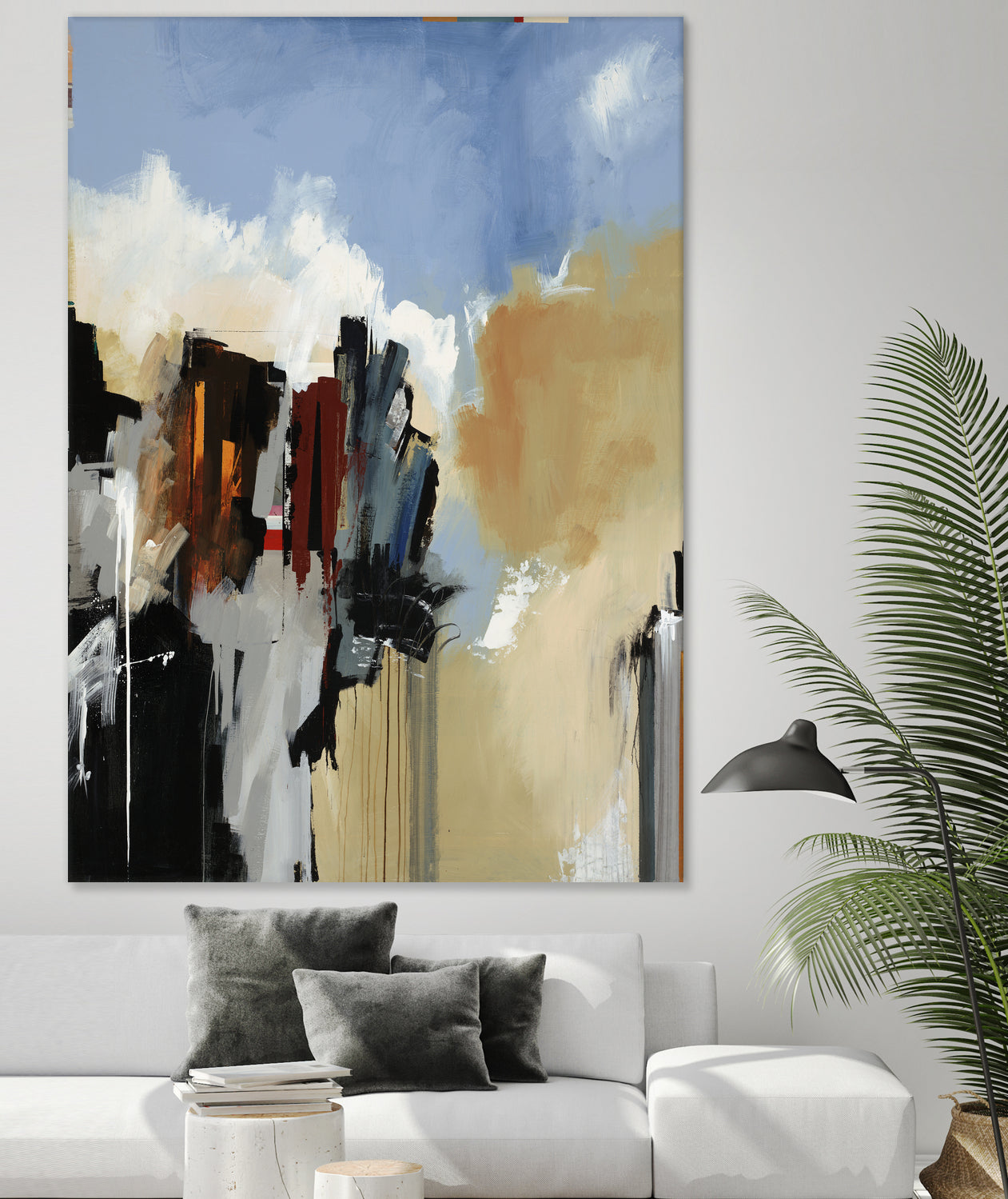 Lost City by Daleno Art on GIANT ART - blue abstract