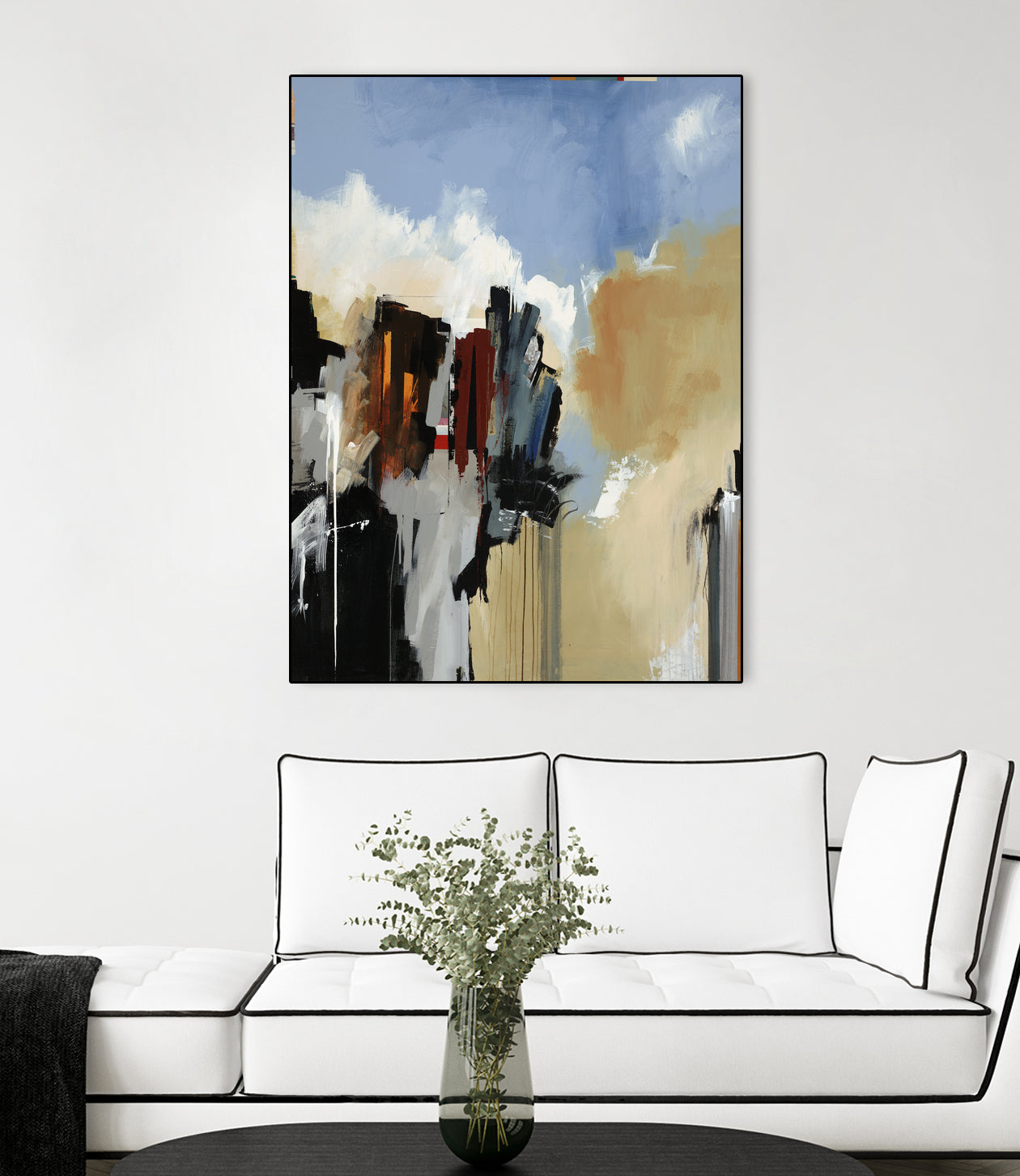 Lost City by Daleno Art on GIANT ART - blue abstract