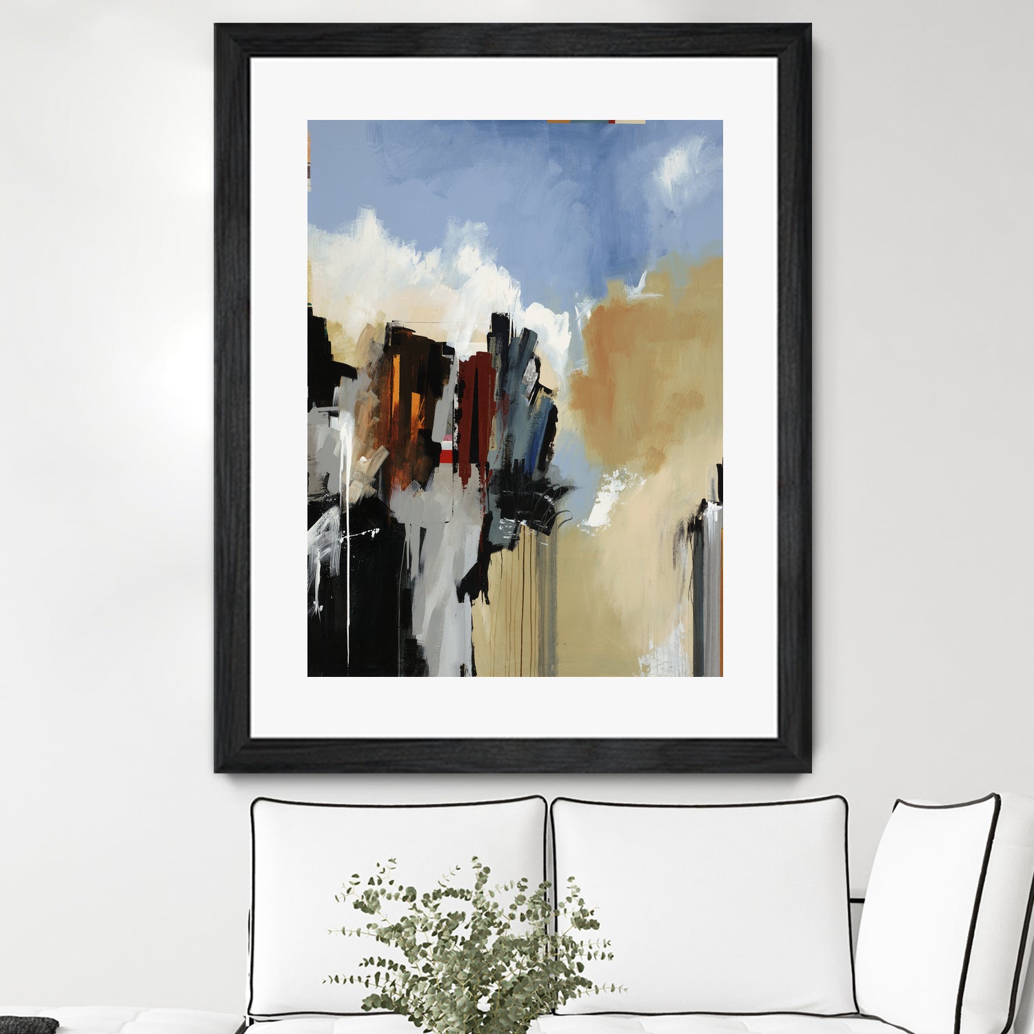 Lost City by Daleno Art on GIANT ART - blue abstract