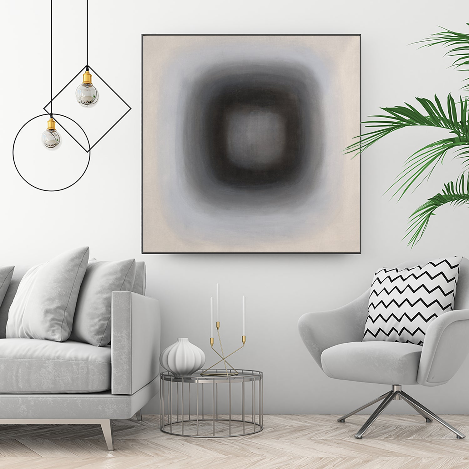 Finest Yet I by Daleno Art on GIANT ART - greywhite abstract