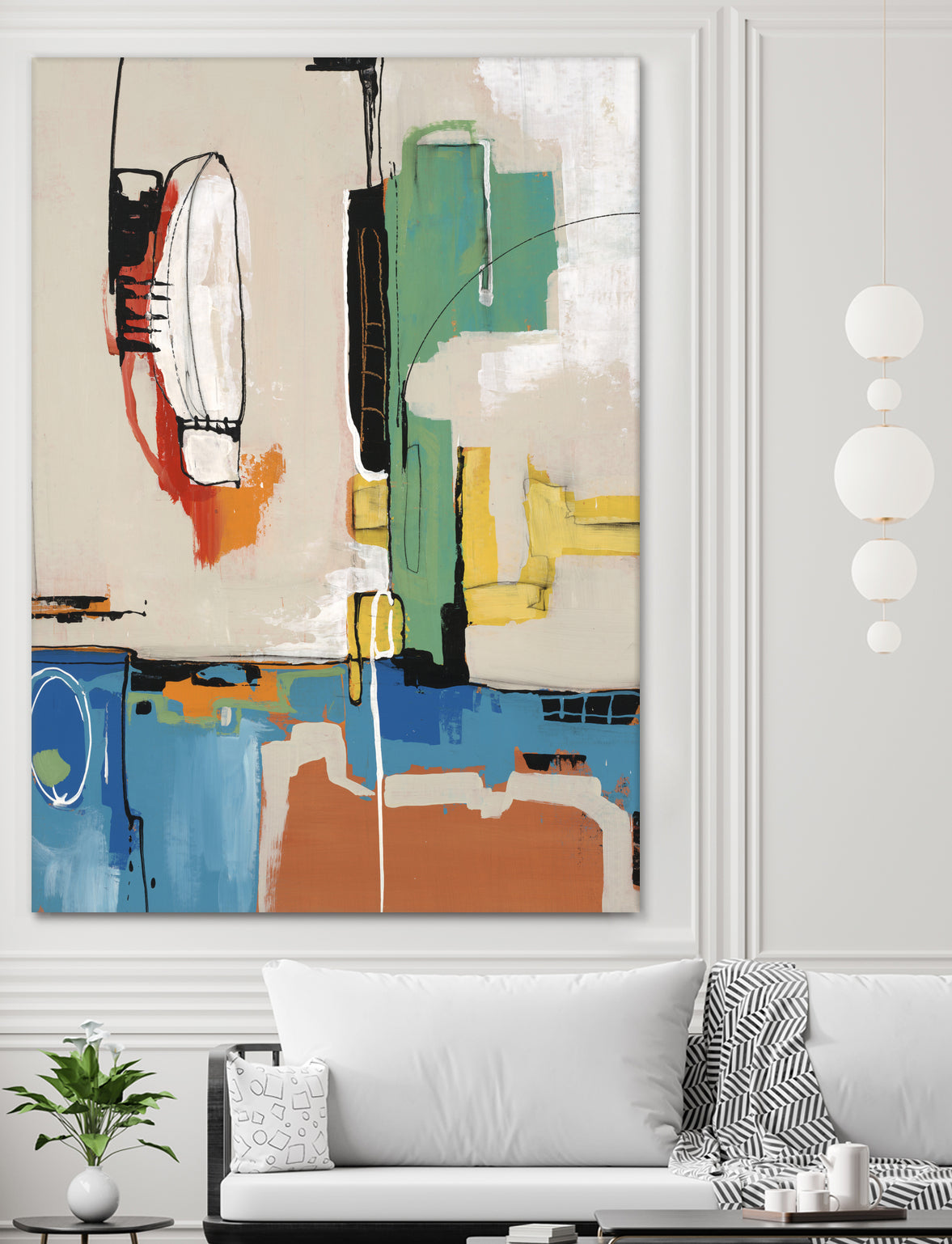 Comic Relief by Daleno Art on GIANT ART - green abstract