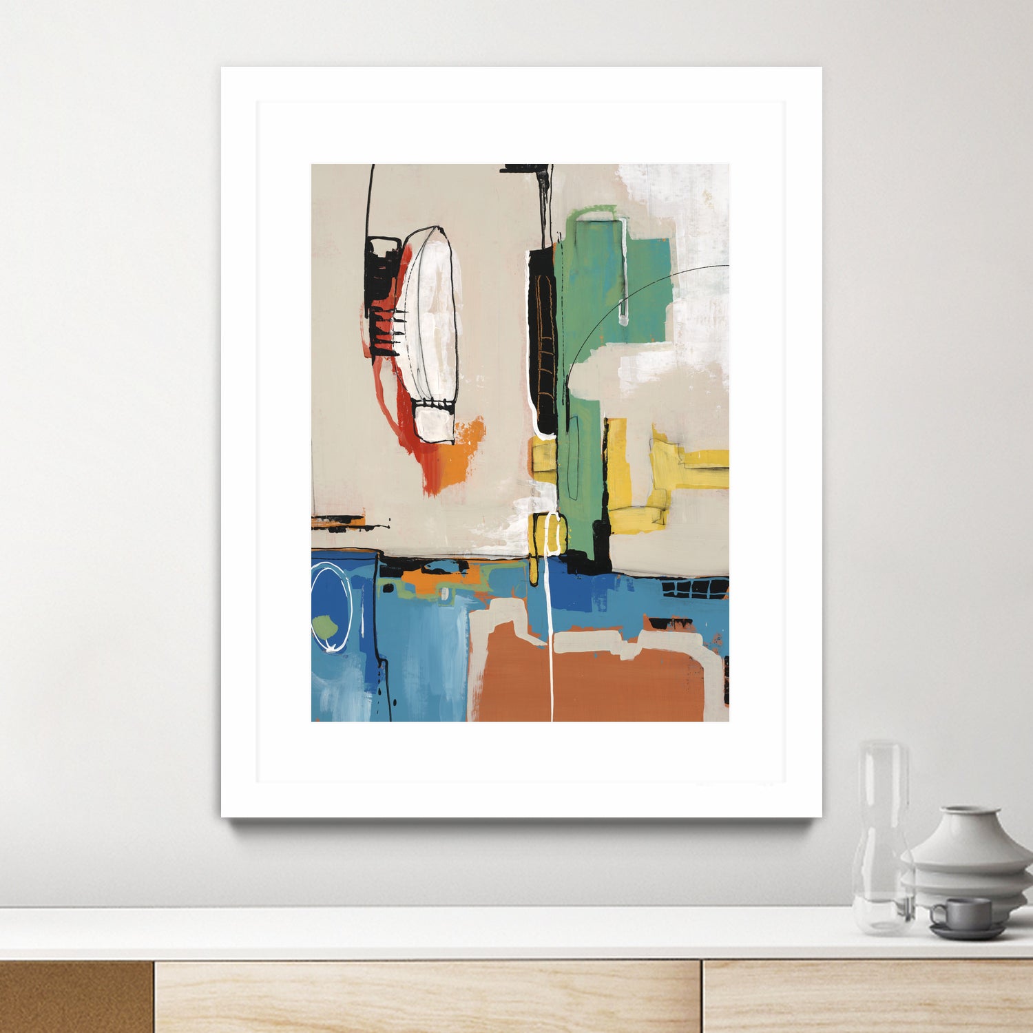 Comic Relief by Daleno Art on GIANT ART - green abstract