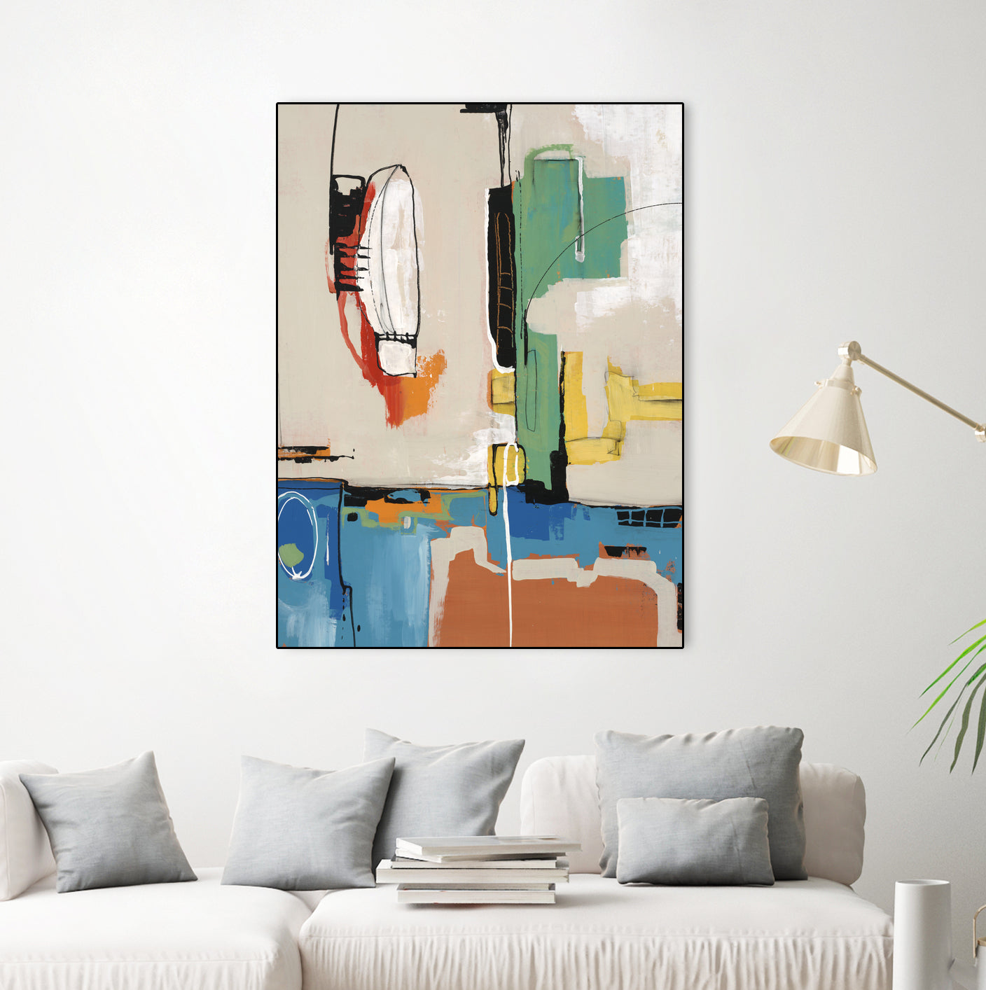 Comic Relief by Daleno Art on GIANT ART - green abstract