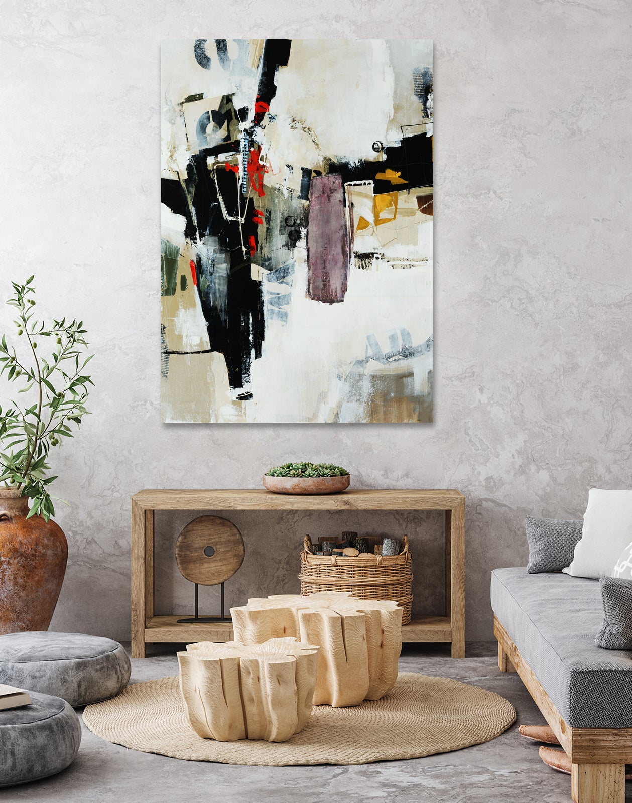 Battlefield by Daleno Art on GIANT ART - red abstract