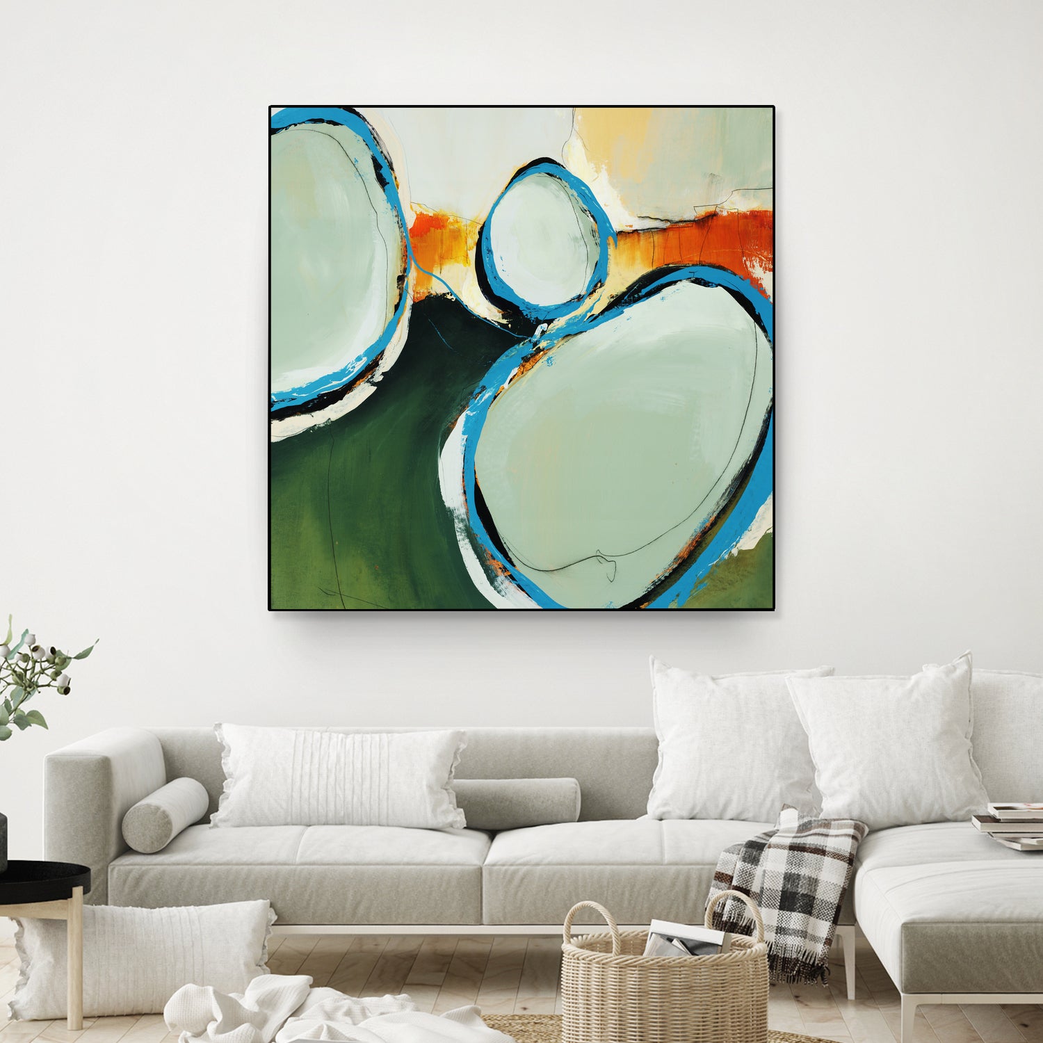 On The Set by Daleno Art on GIANT ART - orange abstract