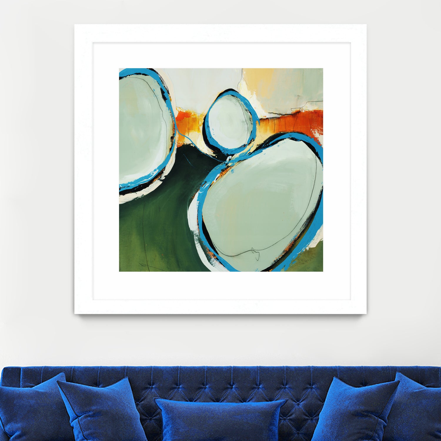 On The Set by Daleno Art on GIANT ART - orange abstract