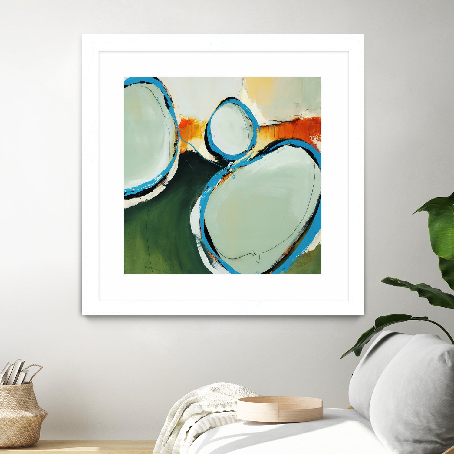 On The Set by Daleno Art on GIANT ART - orange abstract