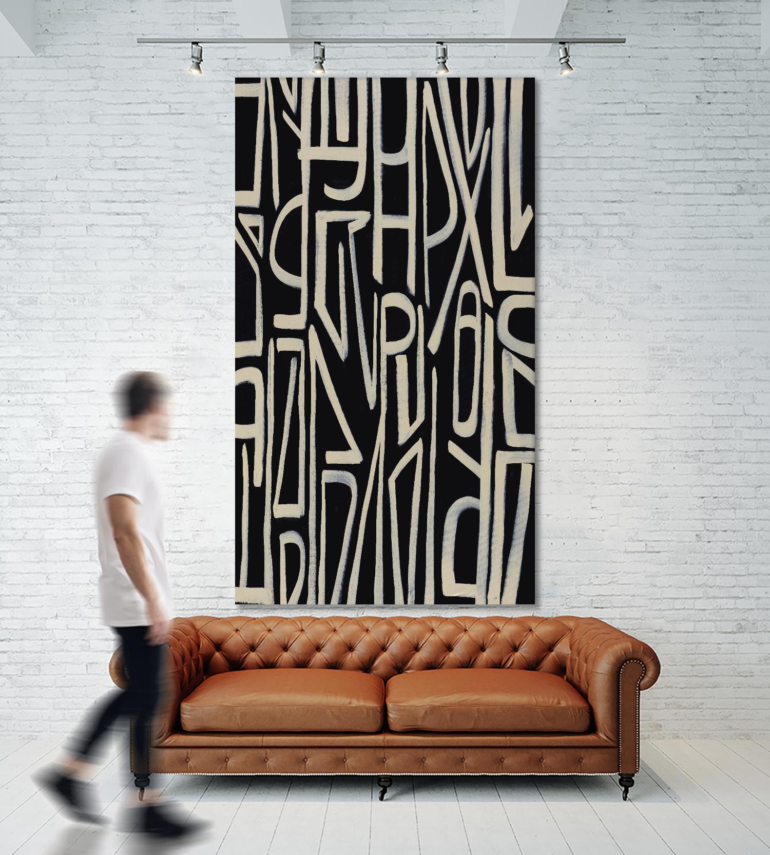 Fun House Vision by Daleno Art on GIANT ART - beige abstract abstrait