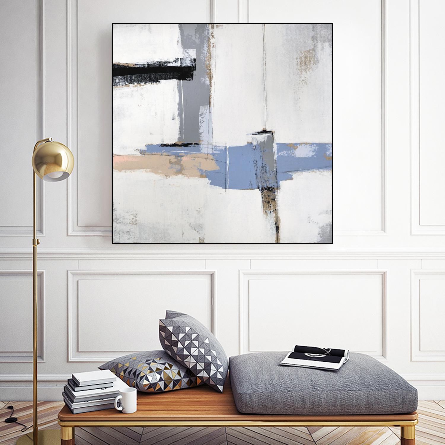 Broken Edges I by Daleno Art on GIANT ART - gold abstract abstrait