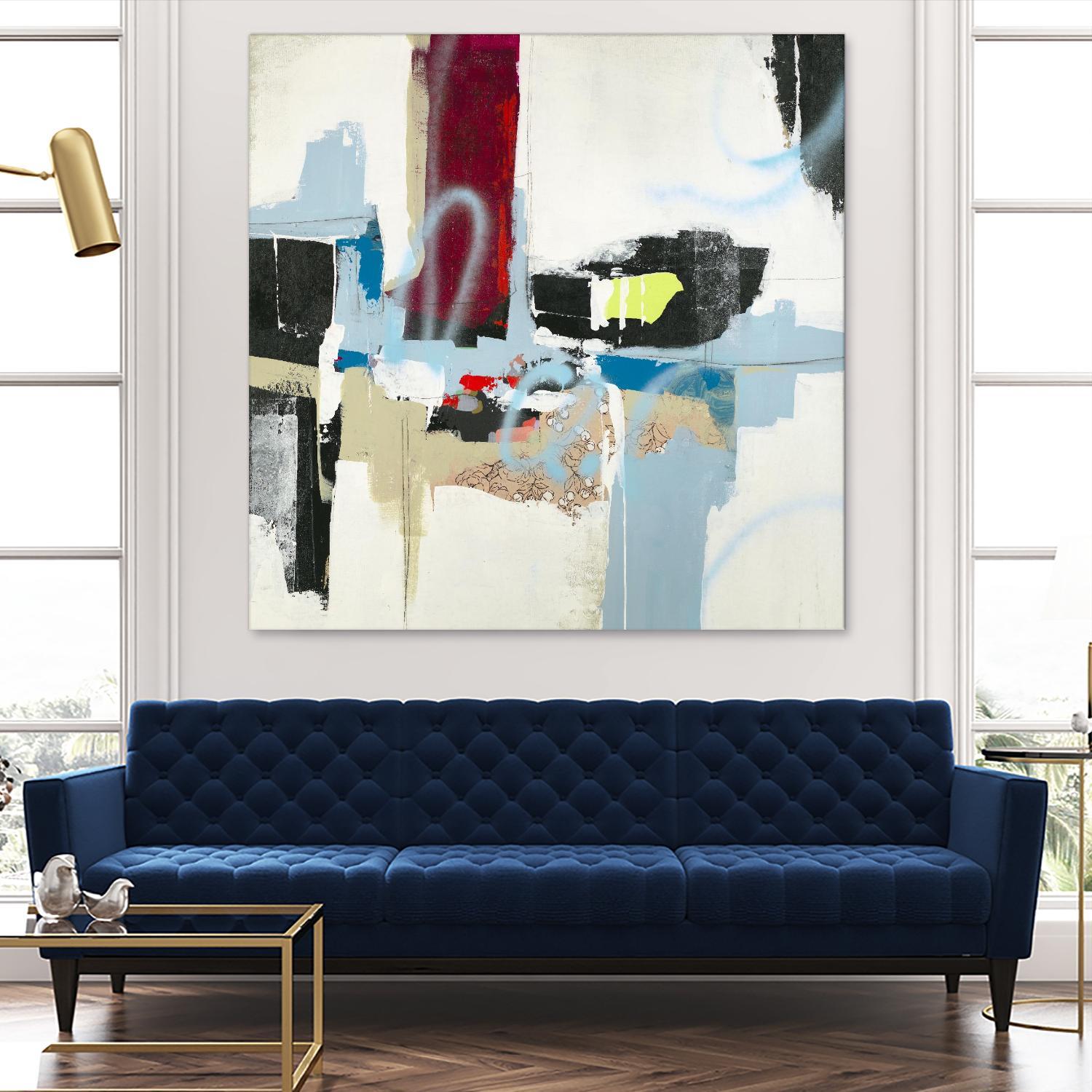 To Tell the Truth I by Daleno Art on GIANT ART - red abstract abstrait