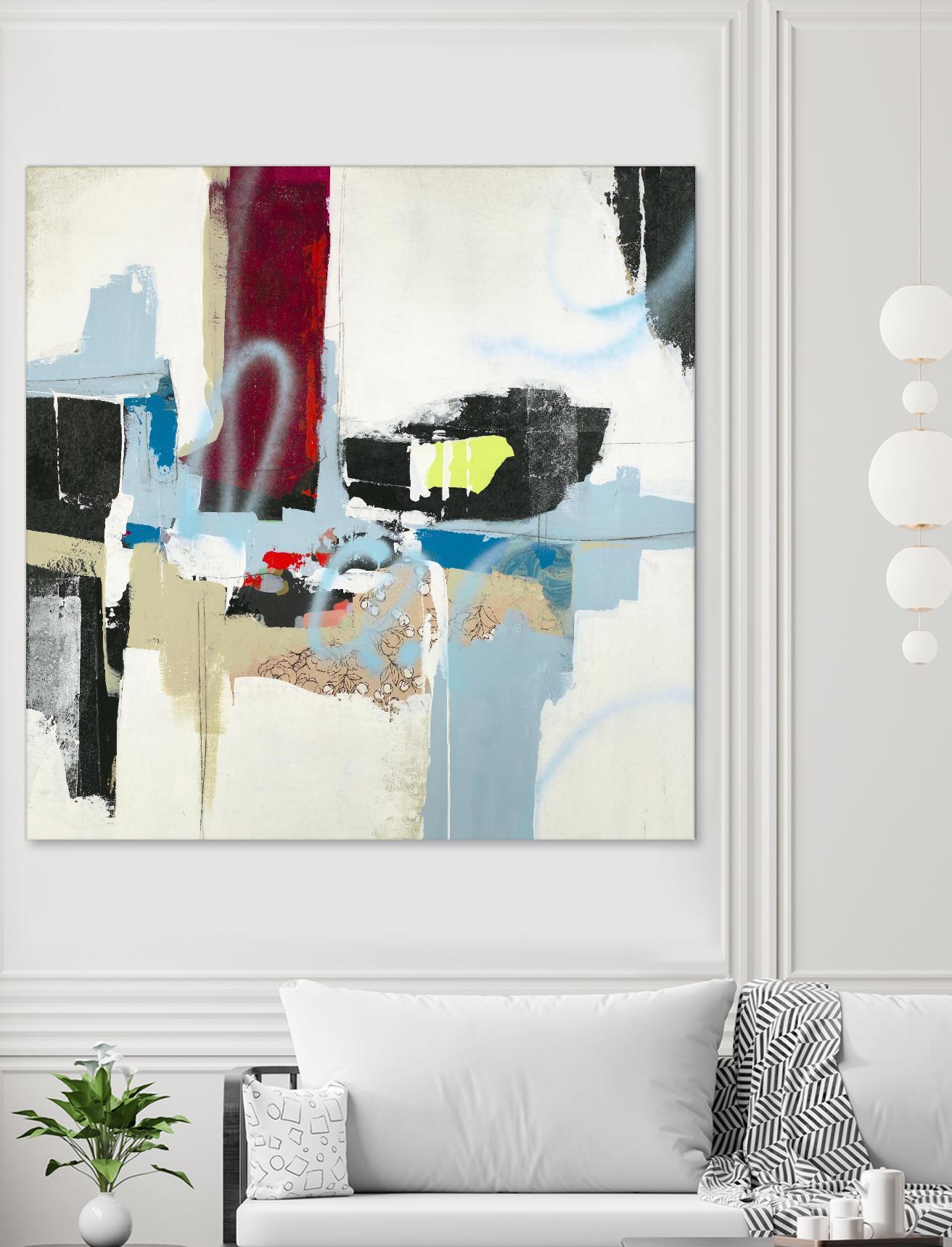 To Tell the Truth I by Daleno Art on GIANT ART - red abstract abstrait