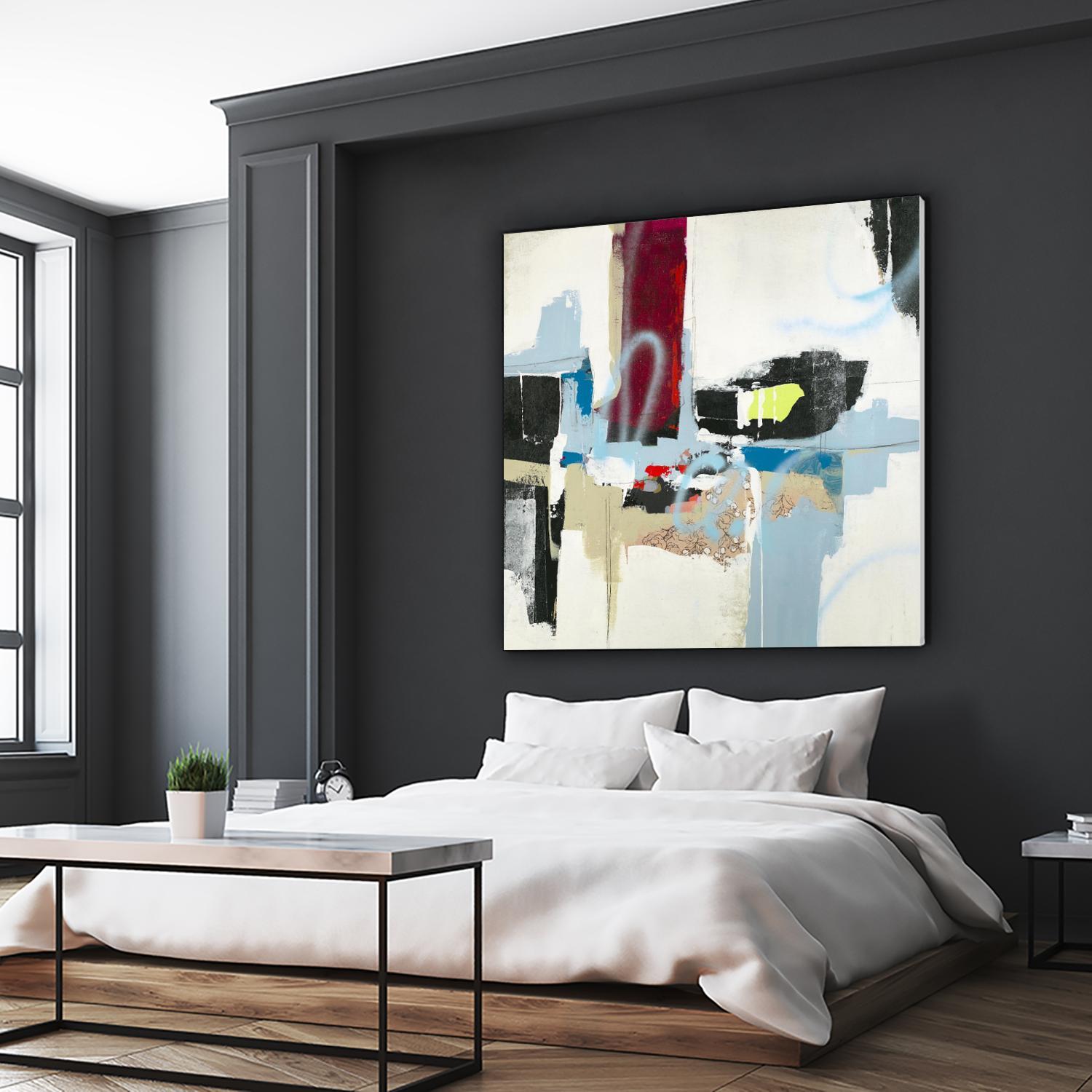 To Tell the Truth I by Daleno Art on GIANT ART - red abstract abstrait