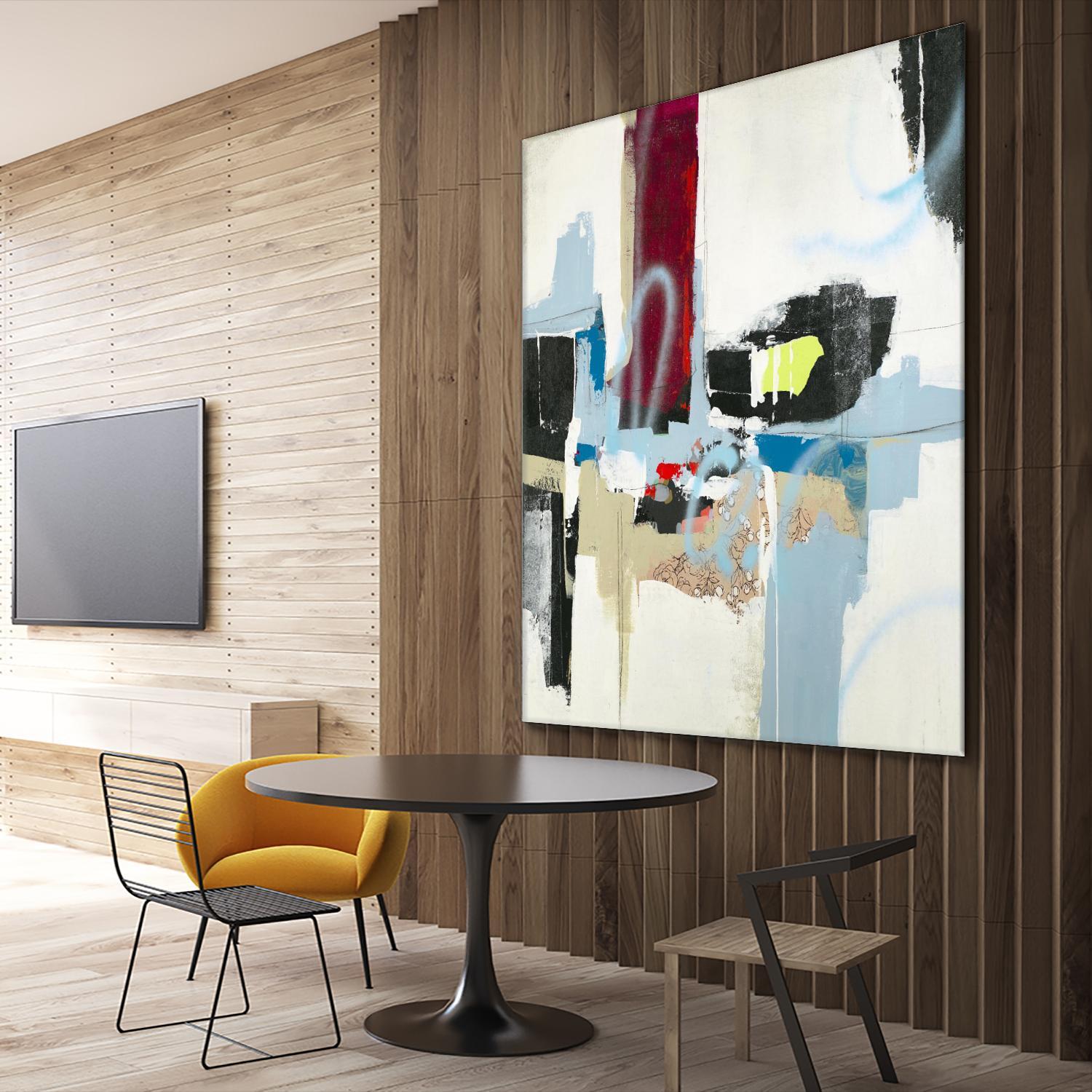 To Tell the Truth I by Daleno Art on GIANT ART - red abstract abstrait