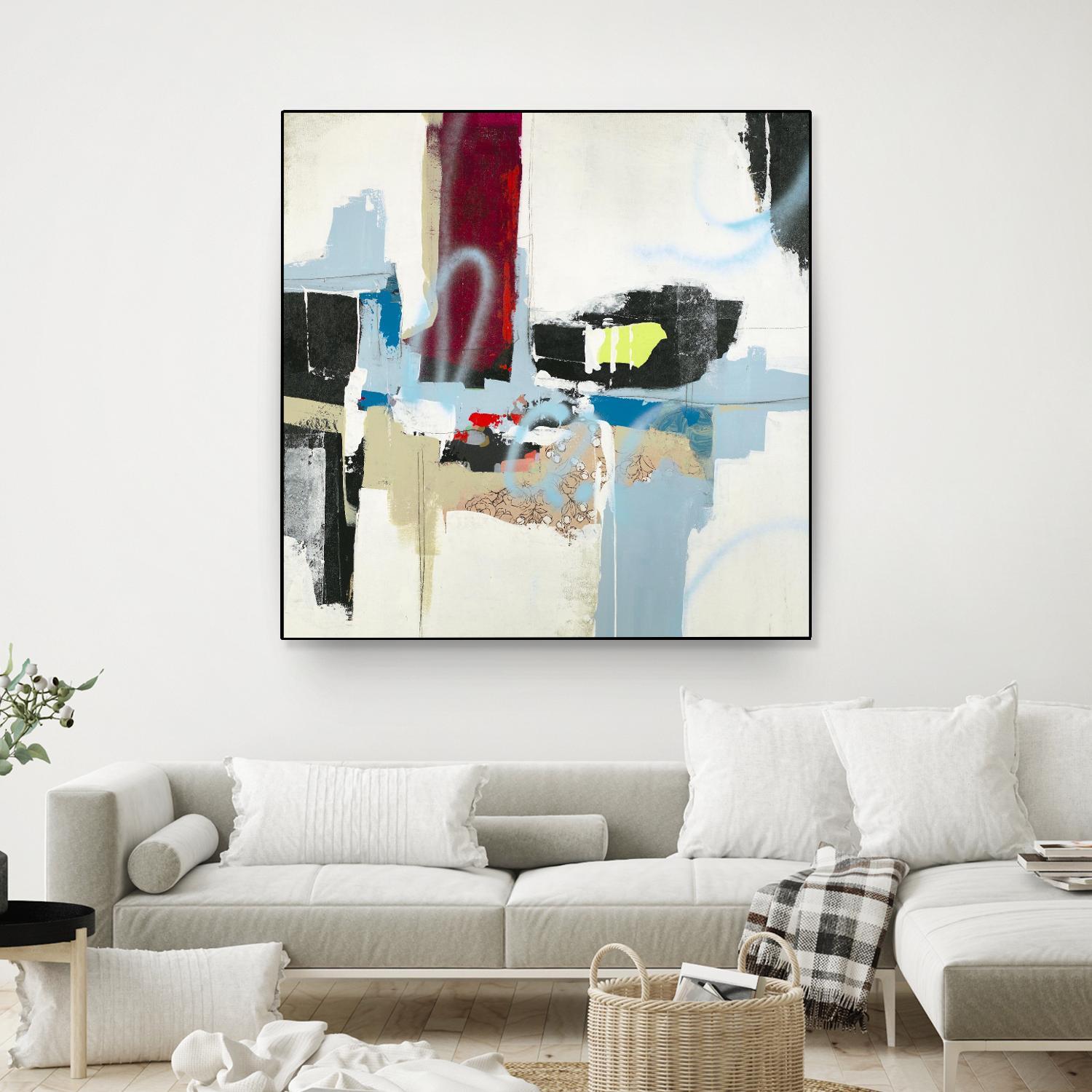 To Tell the Truth I by Daleno Art on GIANT ART - red abstract abstrait