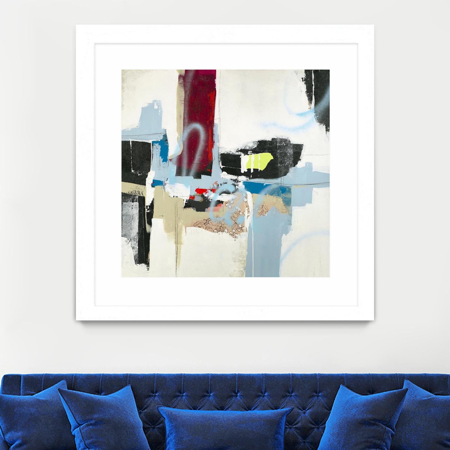 To Tell the Truth I by Daleno Art on GIANT ART - red abstract abstrait