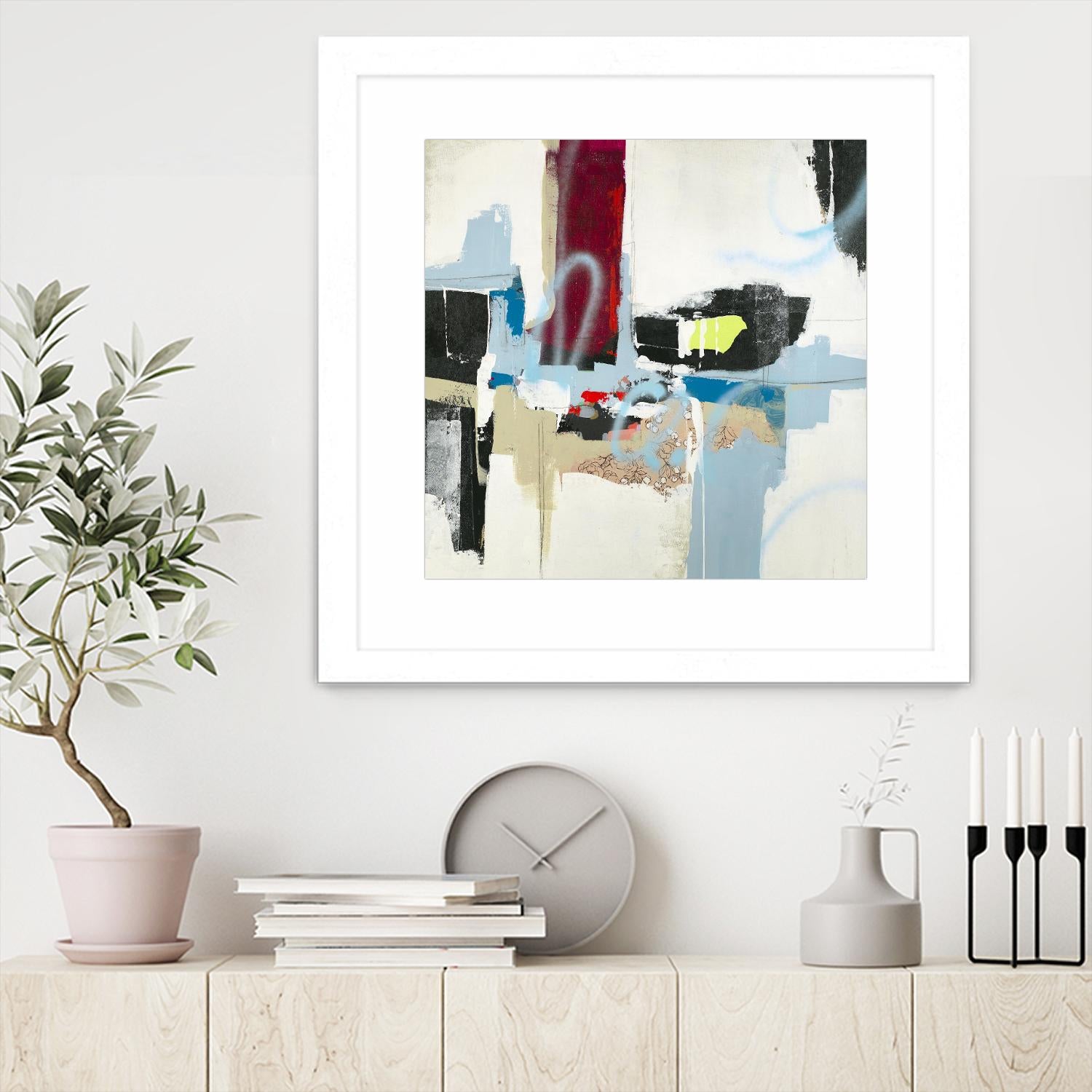 To Tell the Truth I by Daleno Art on GIANT ART - red abstract abstrait