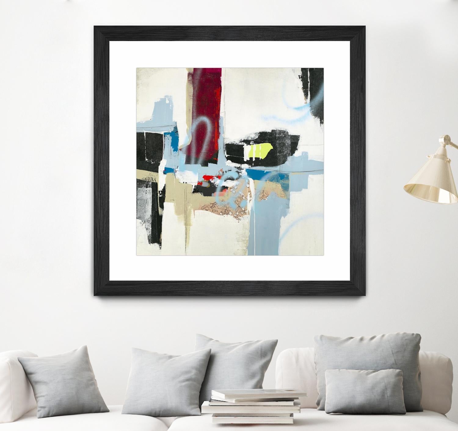 To Tell the Truth I by Daleno Art on GIANT ART - red abstract abstrait