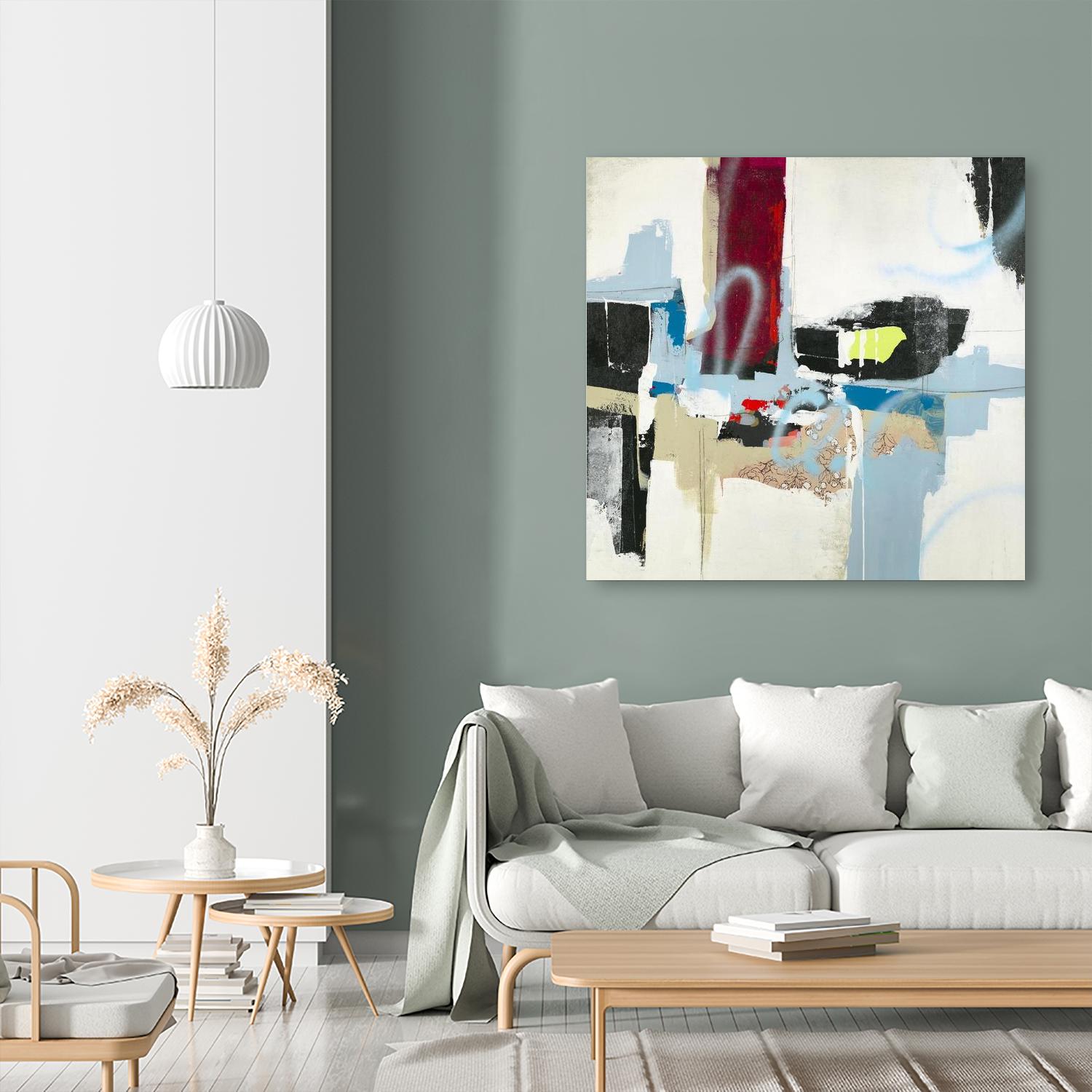 To Tell the Truth I by Daleno Art on GIANT ART - red abstract abstrait