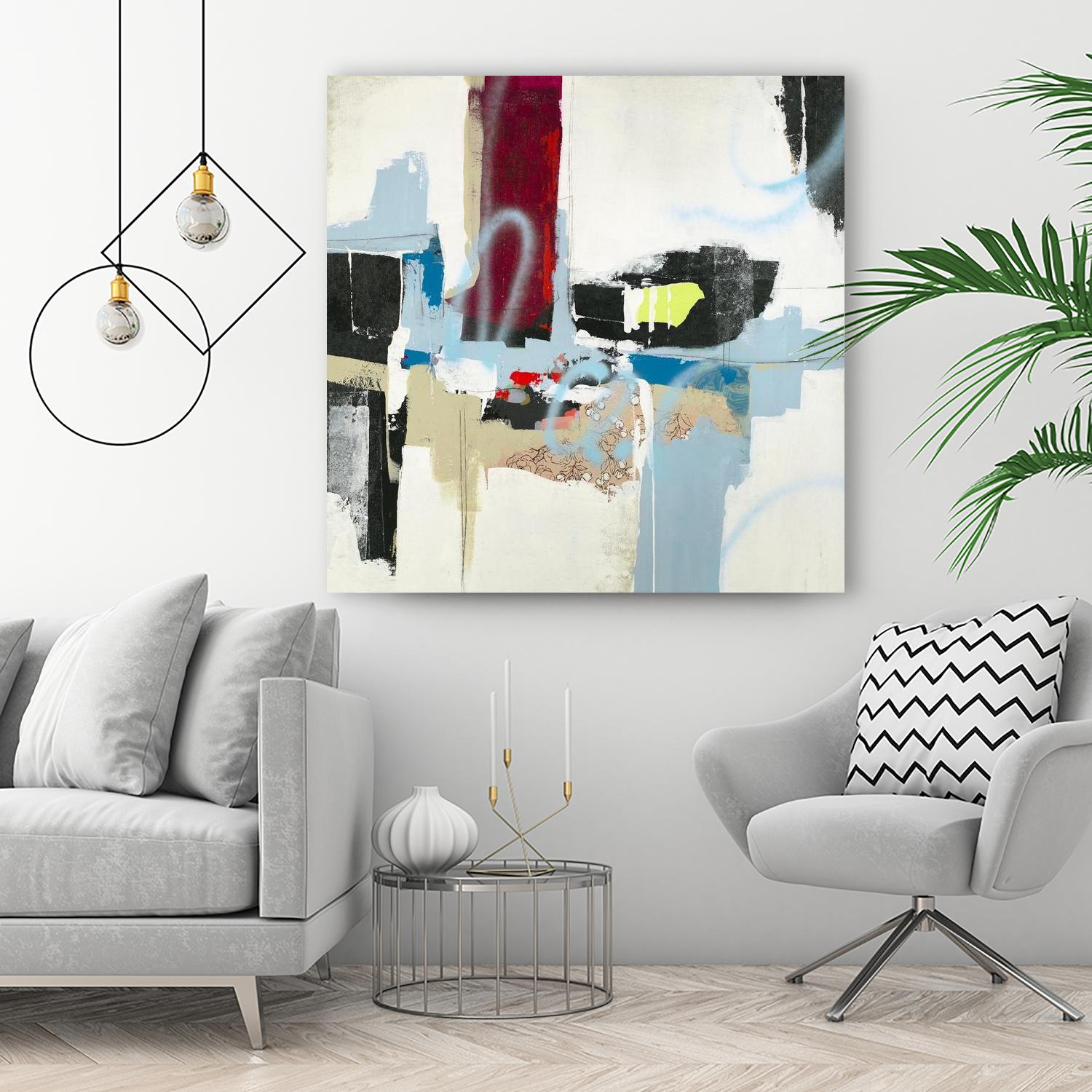 To Tell the Truth I by Daleno Art on GIANT ART - red abstract abstrait