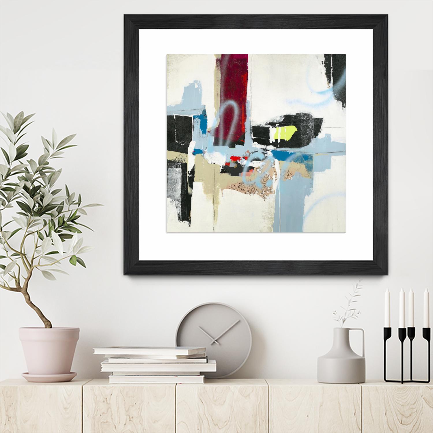 To Tell the Truth I by Daleno Art on GIANT ART - red abstract abstrait