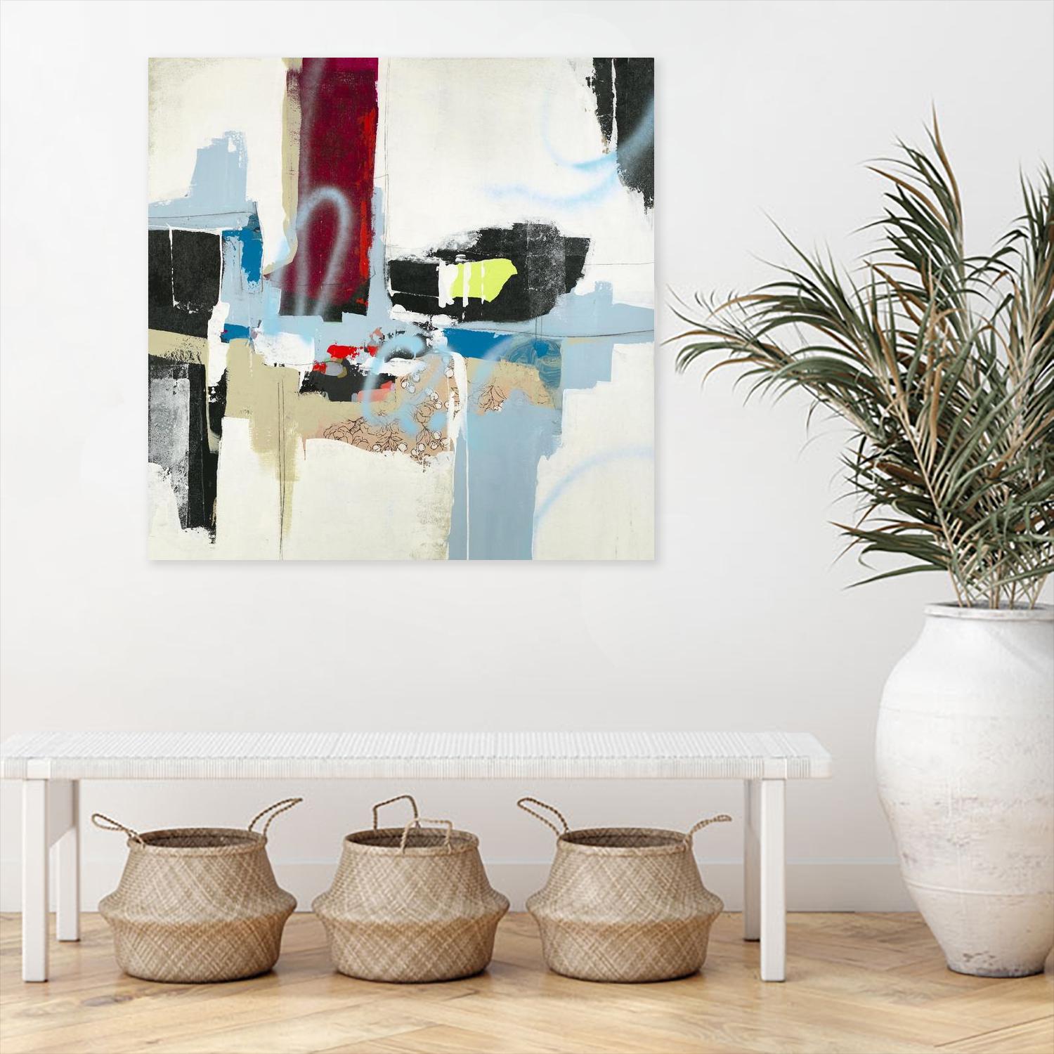 To Tell the Truth I by Daleno Art on GIANT ART - red abstract abstrait