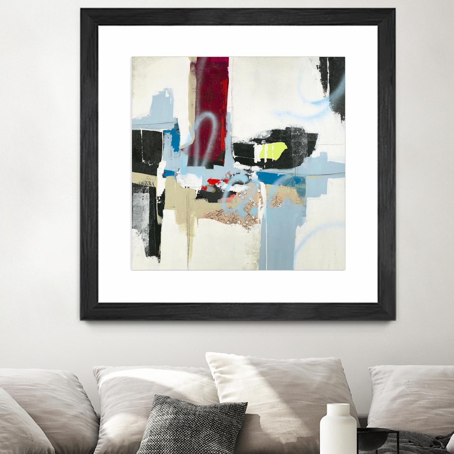 To Tell the Truth I by Daleno Art on GIANT ART - red abstract abstrait