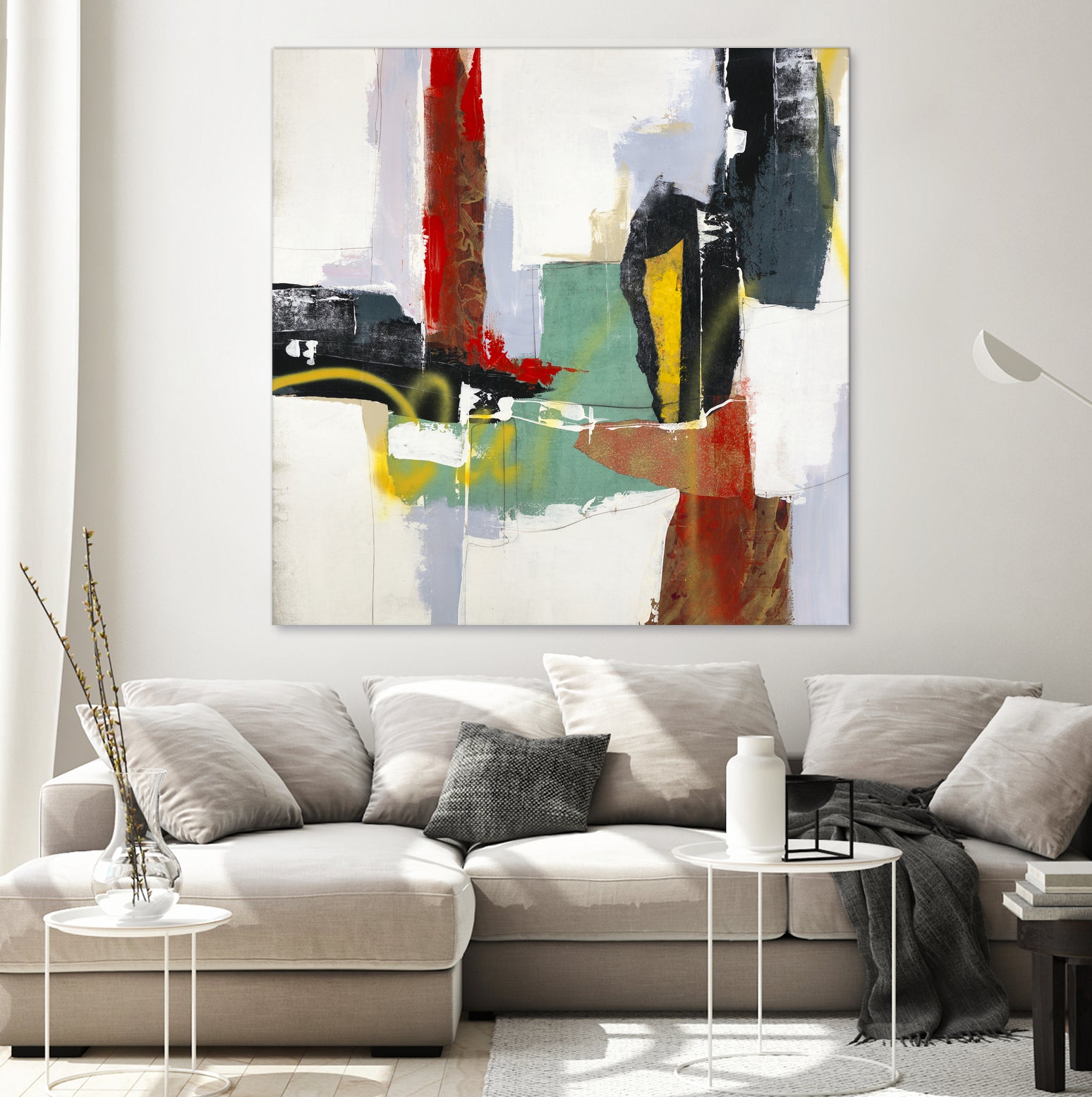 To Tell the Truth III by Daleno Art on GIANT ART - red abstract