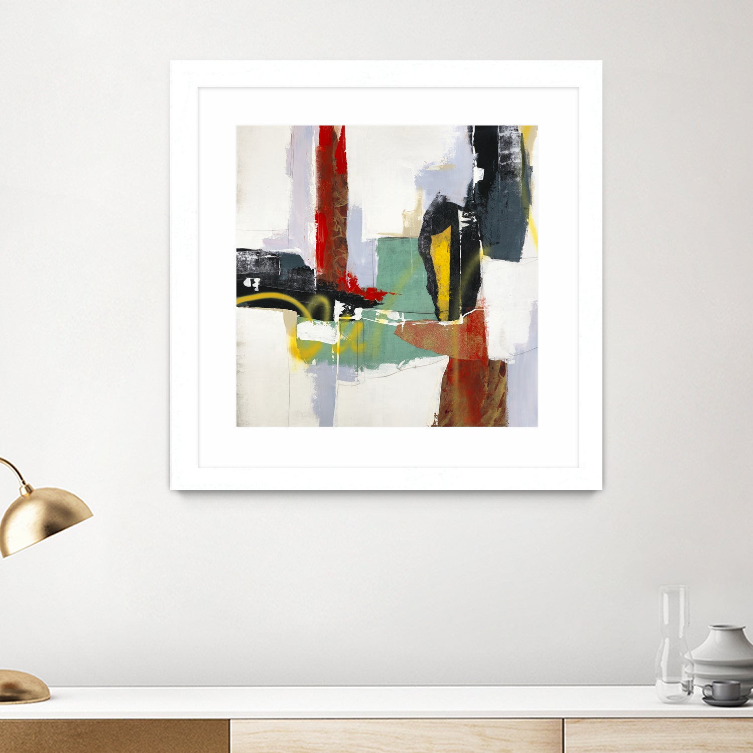 To Tell the Truth III by Daleno Art on GIANT ART - red abstract