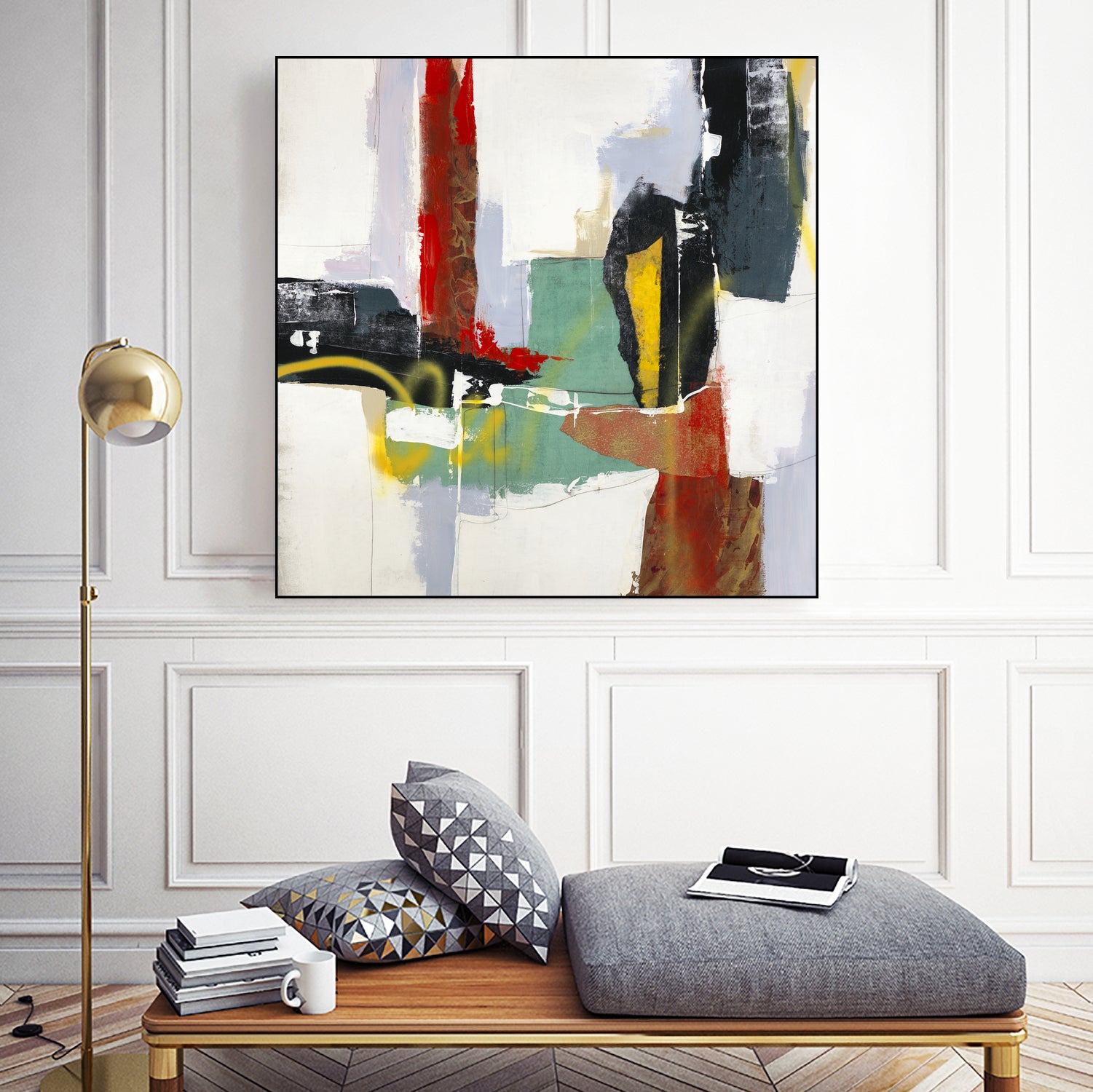 To Tell the Truth III by Daleno Art on GIANT ART - red abstract