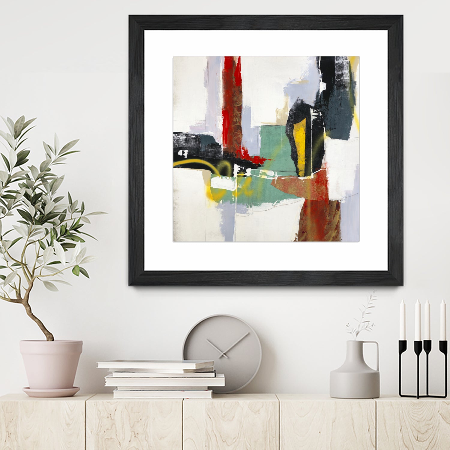 To Tell the Truth III by Daleno Art on GIANT ART - red abstract