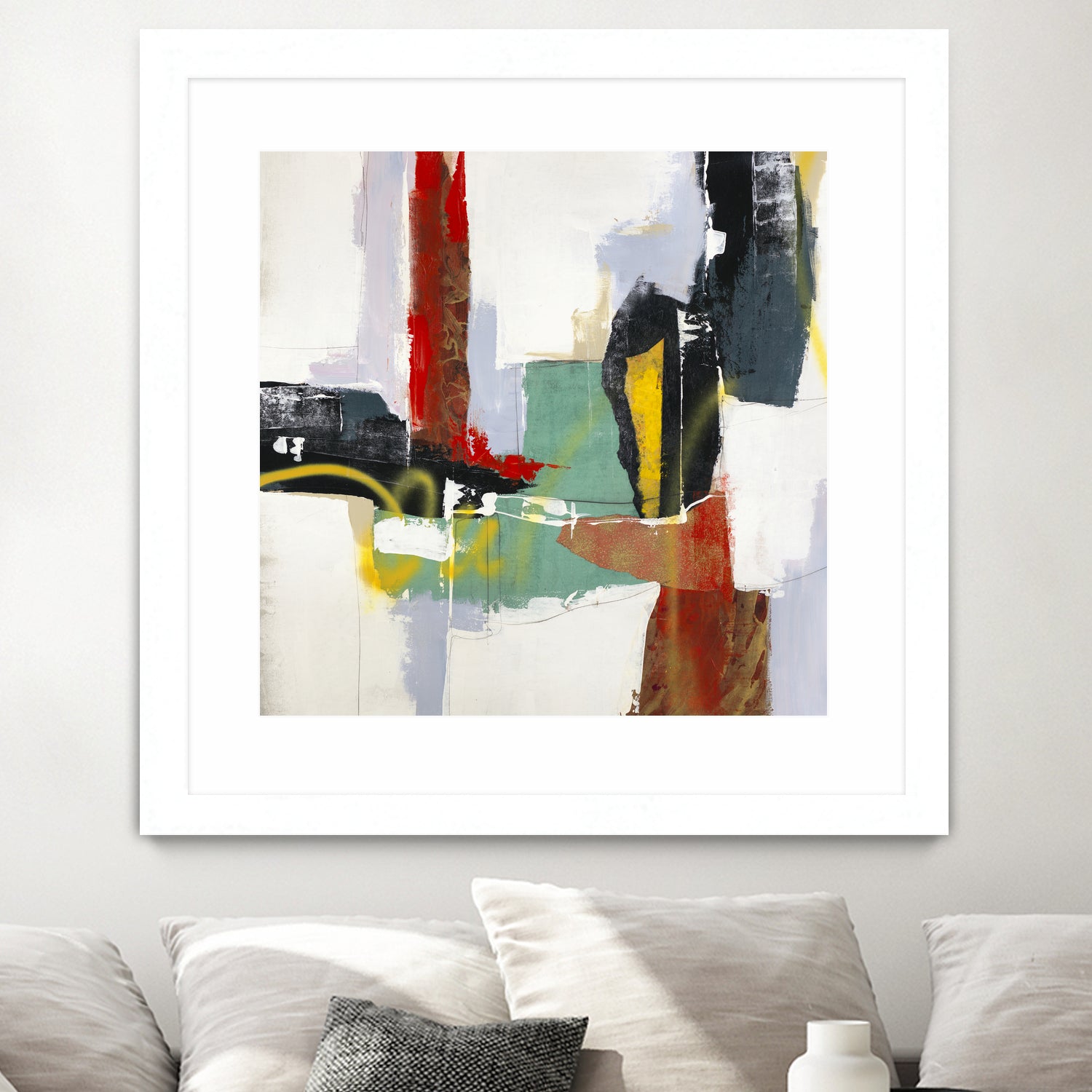 To Tell the Truth III by Daleno Art on GIANT ART - red abstract