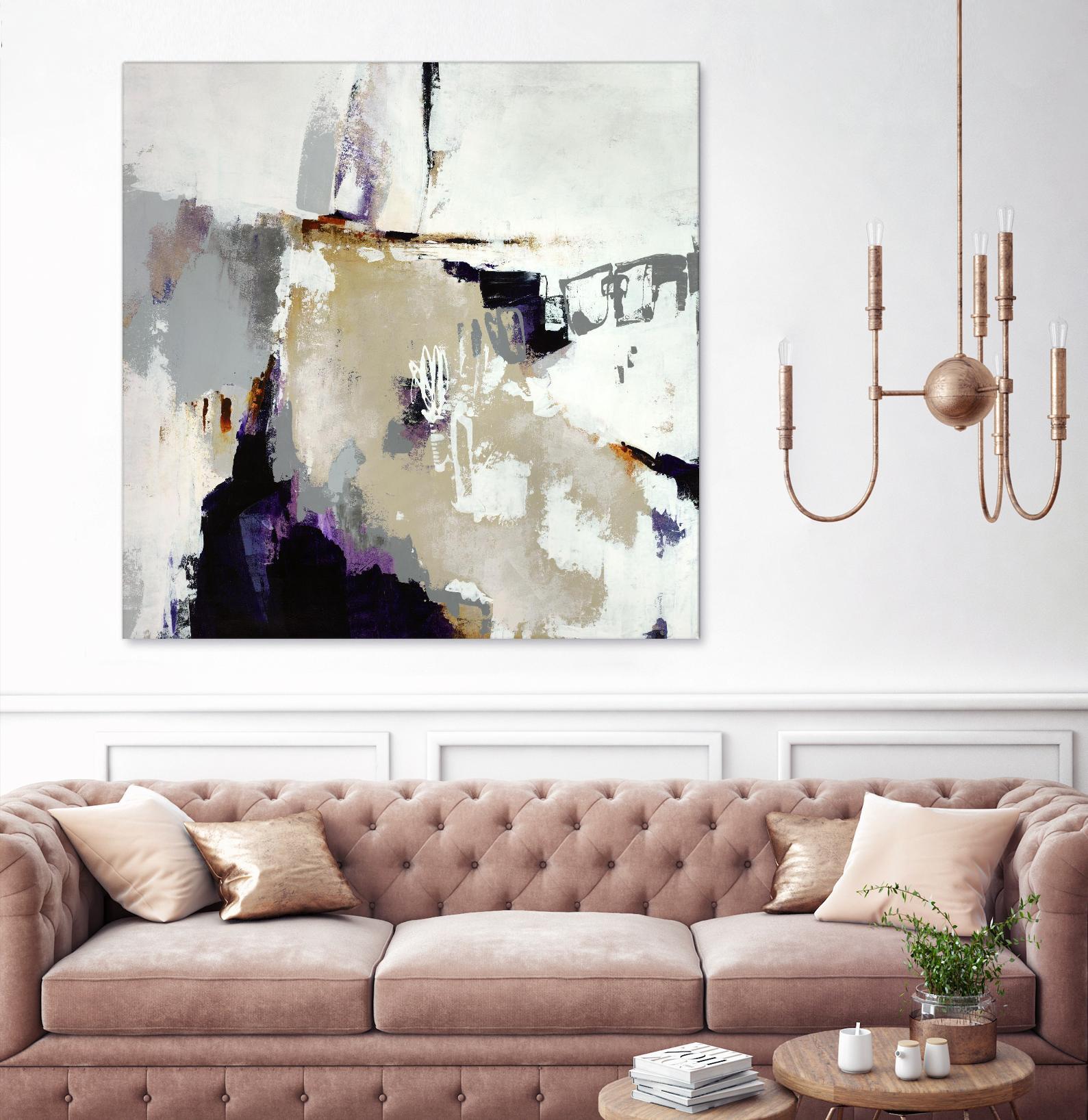 Tumult Roar by Daleno Art on GIANT ART - orange abstract abstrait