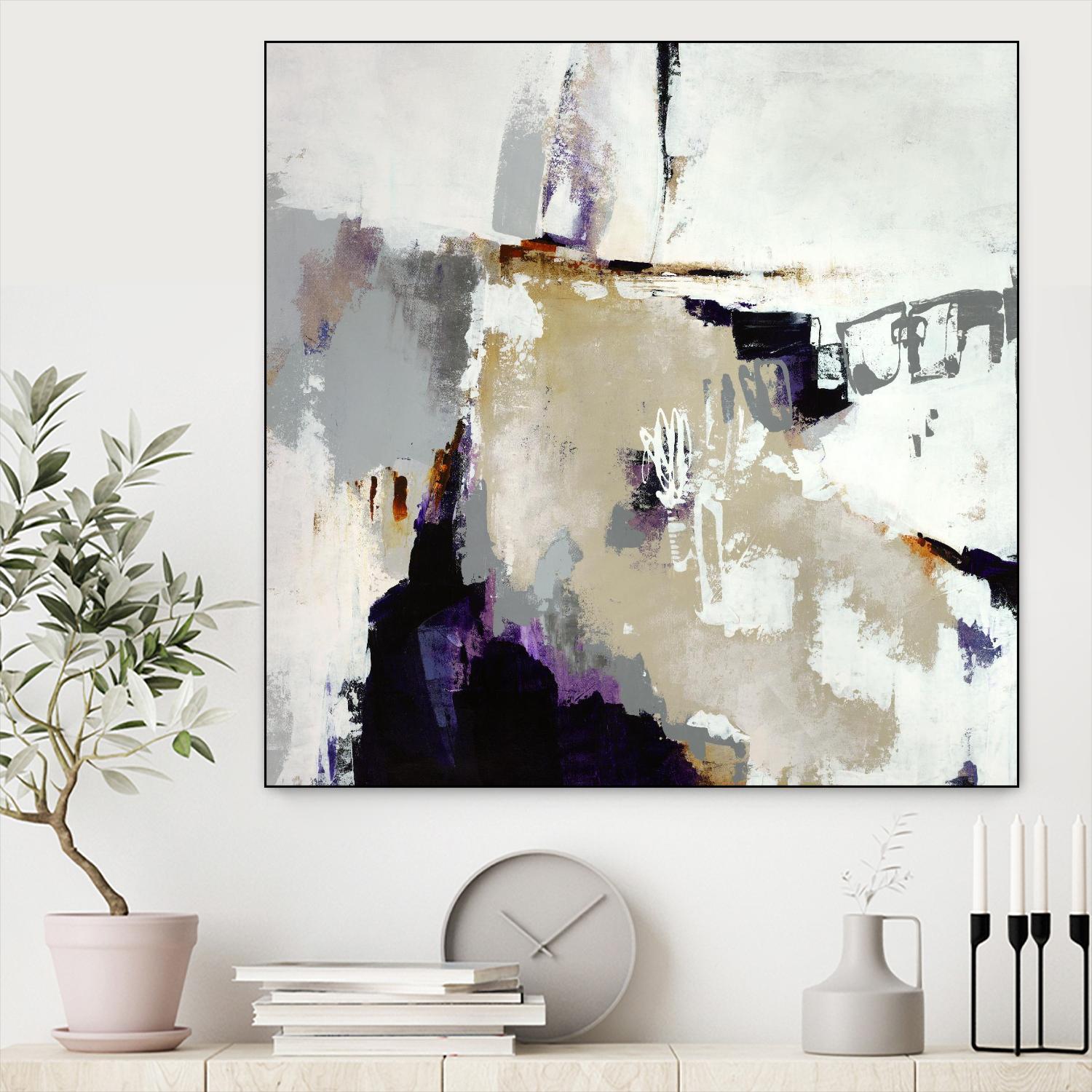 Tumult Roar by Daleno Art on GIANT ART - orange abstract abstrait