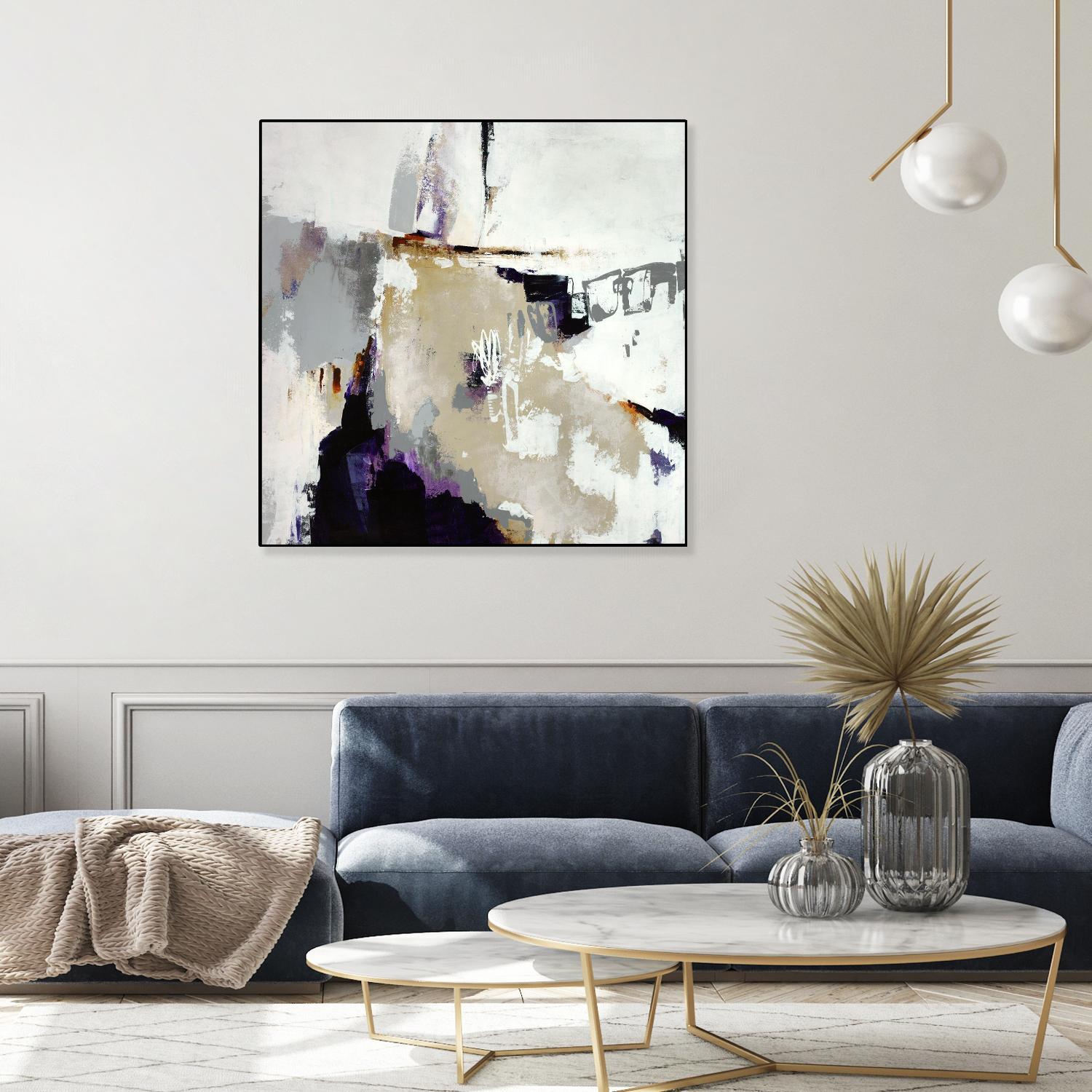 Tumult Roar by Daleno Art on GIANT ART - orange abstract abstrait