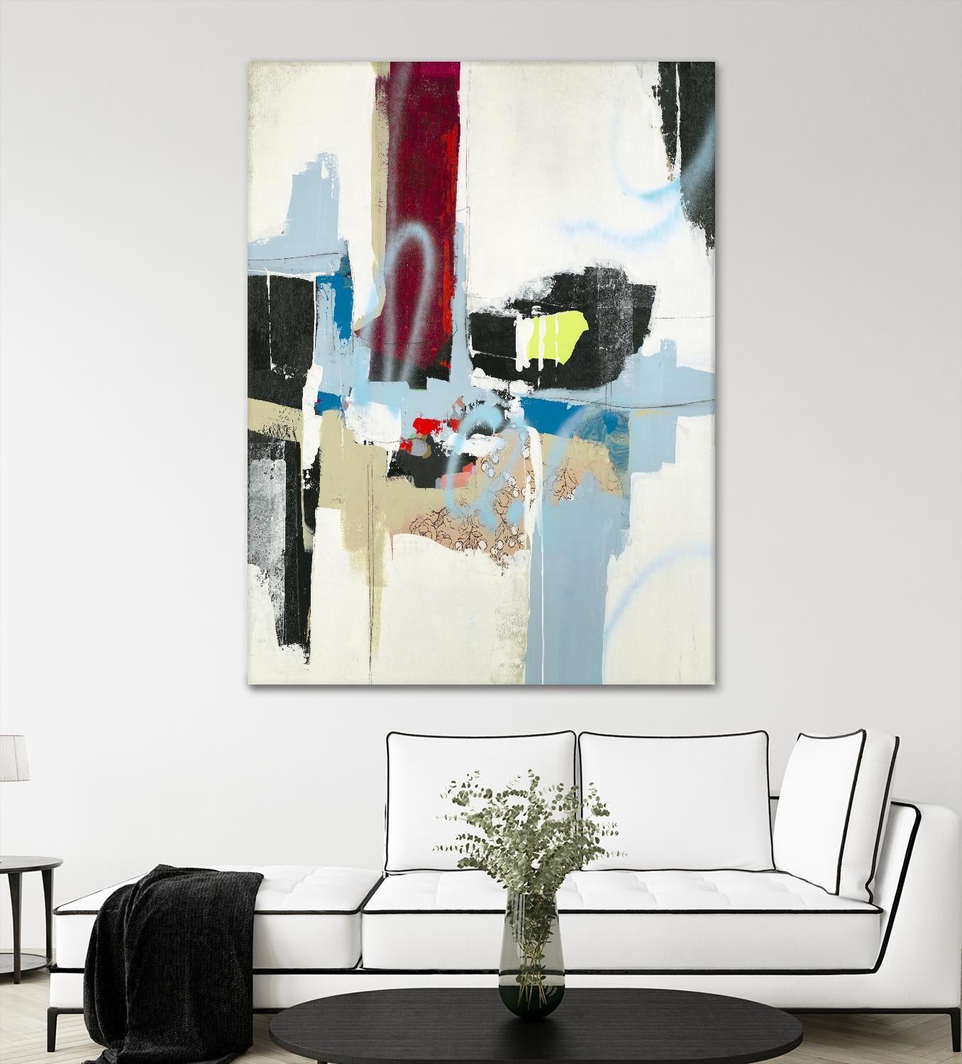 Truthful Tales I by Daleno Art on GIANT ART - red abstract abstrait