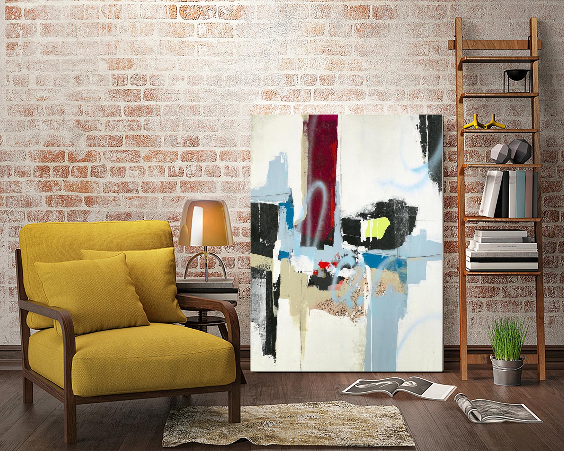 Truthful Tales I by Daleno Art on GIANT ART - red abstract abstrait